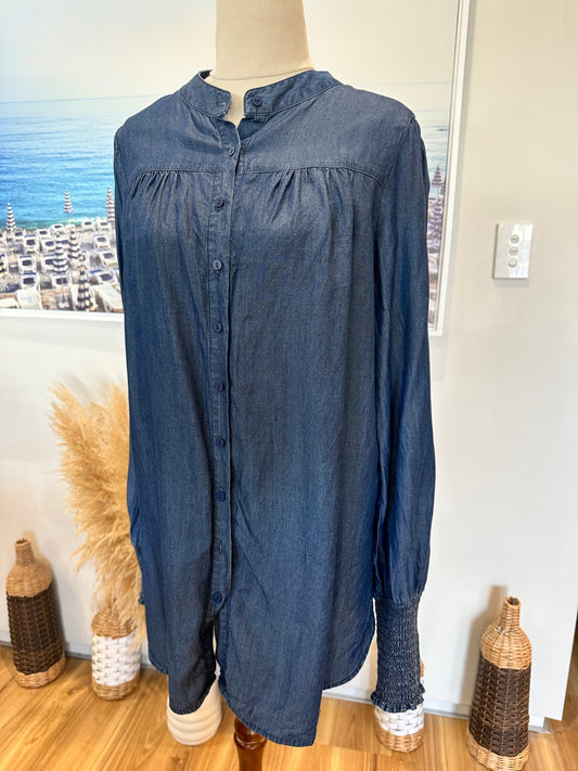 Betty Basics - Longsleeve Shirt - Size 10 - Blue