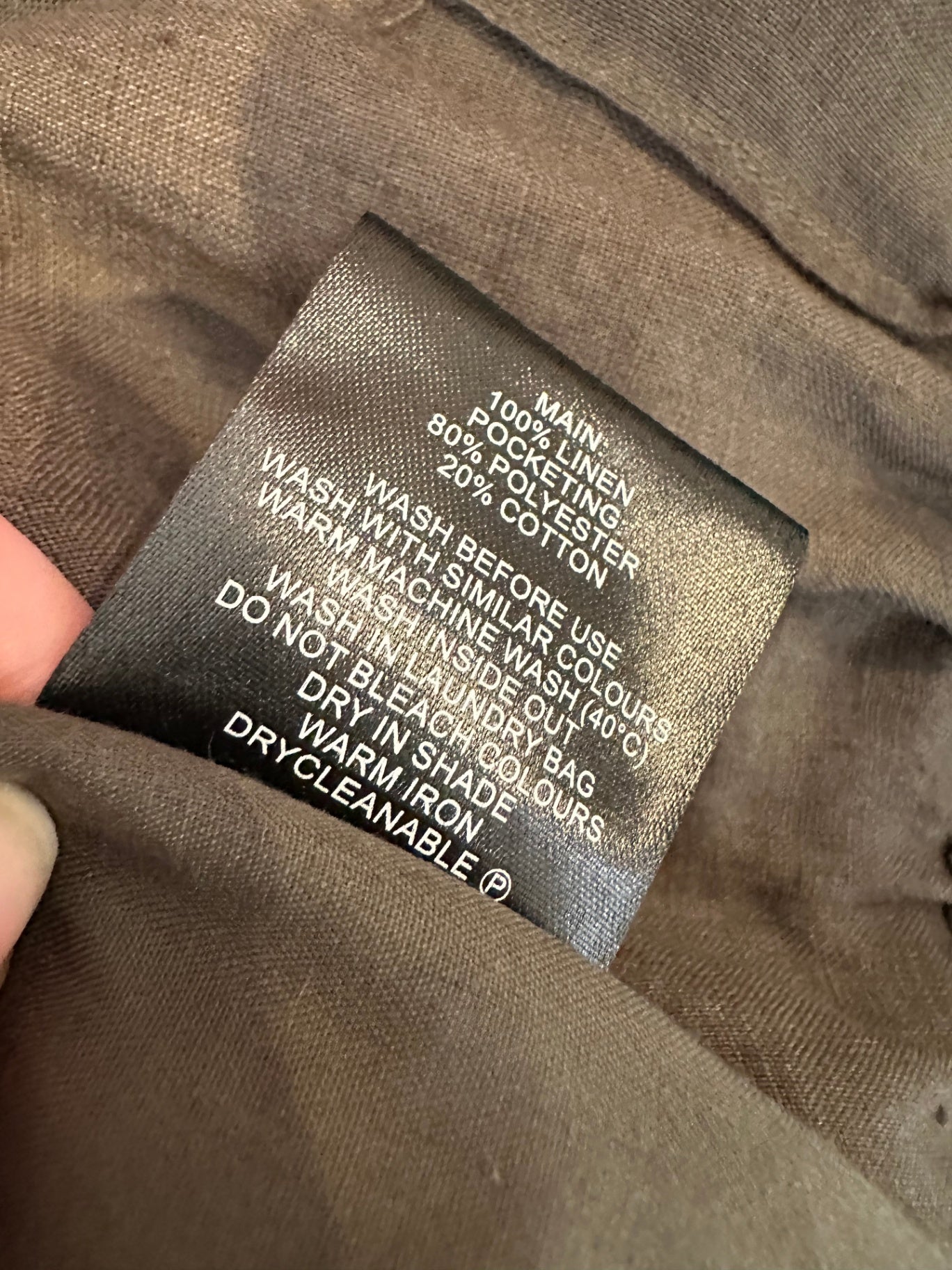 Zest - 100% Linen Pants - Size 16 - Green