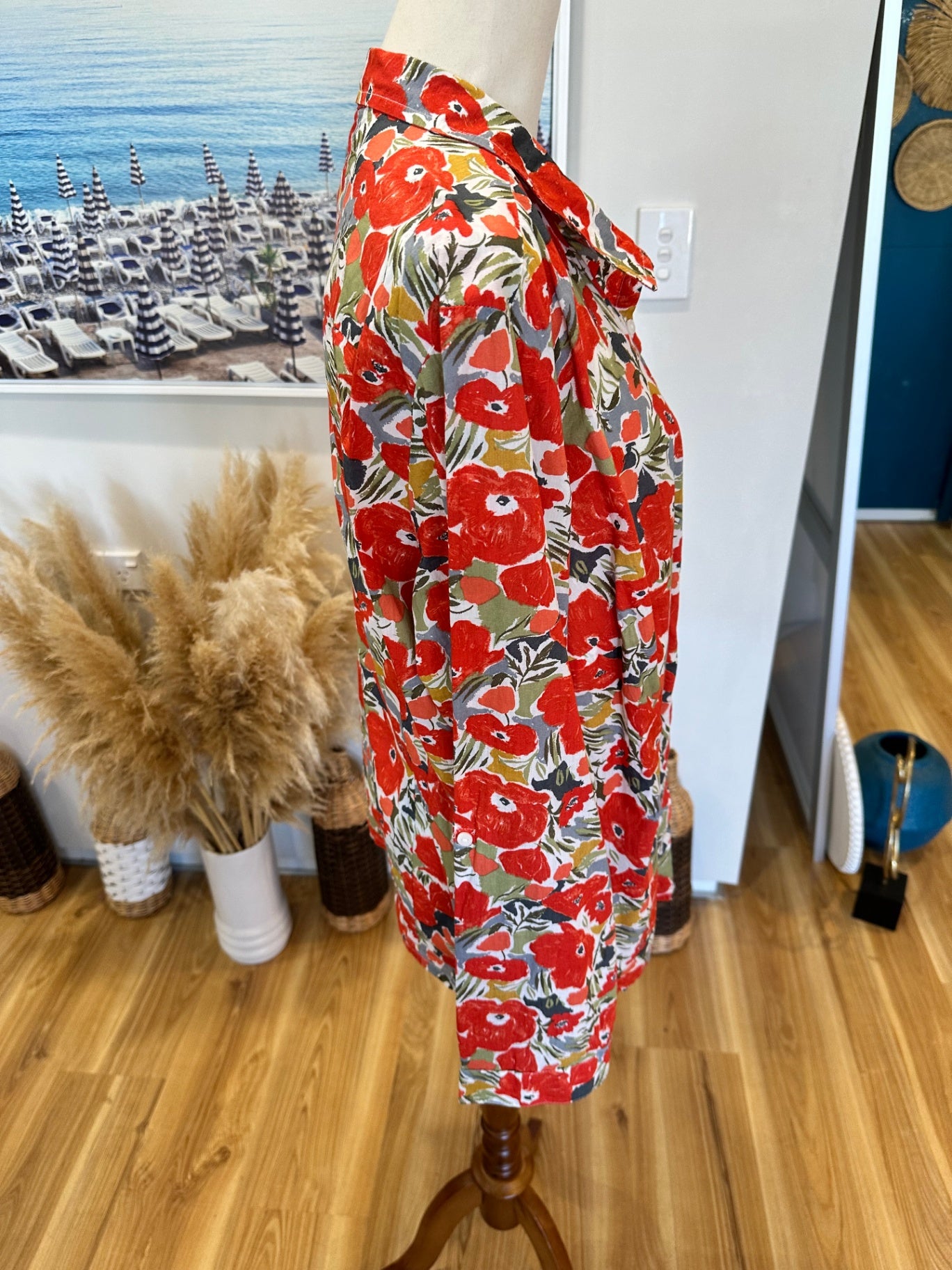 Seasalt Cornwall - Shirt - Size 18 - Red Poppies