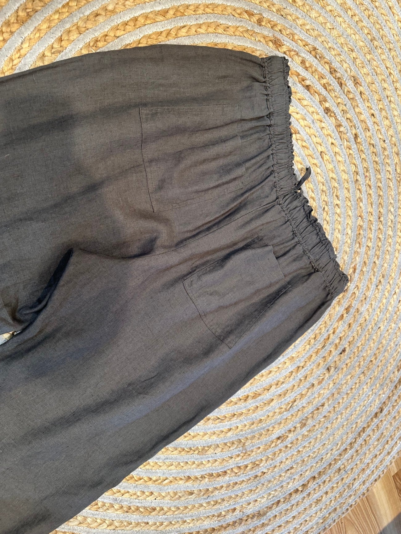 Zest - 100% Linen Pants - Size 16 - Green