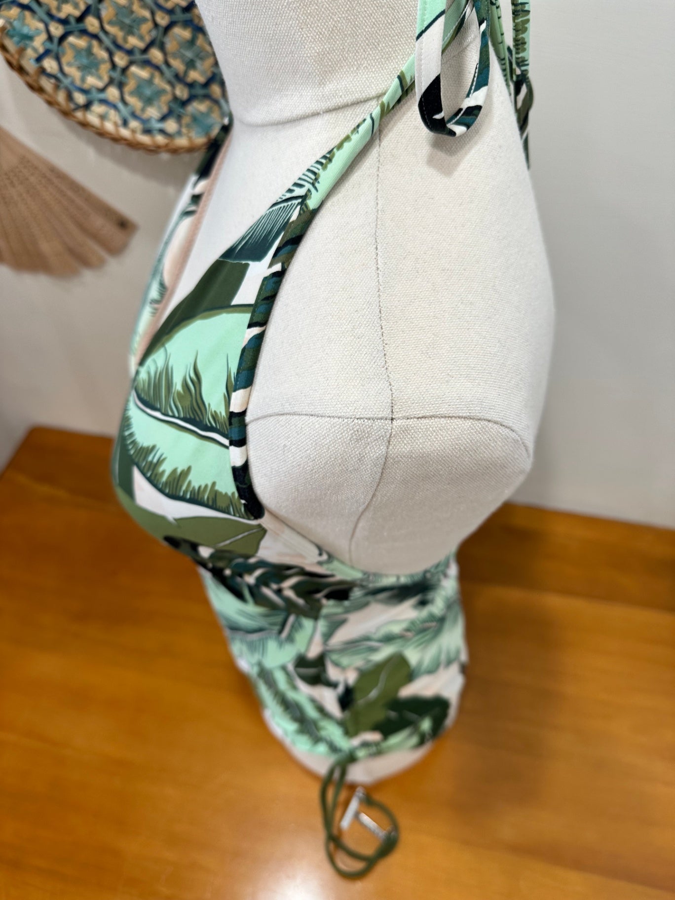 Seafolly - One Suit Swimsuit - Size 10 - Green / White / Tropical