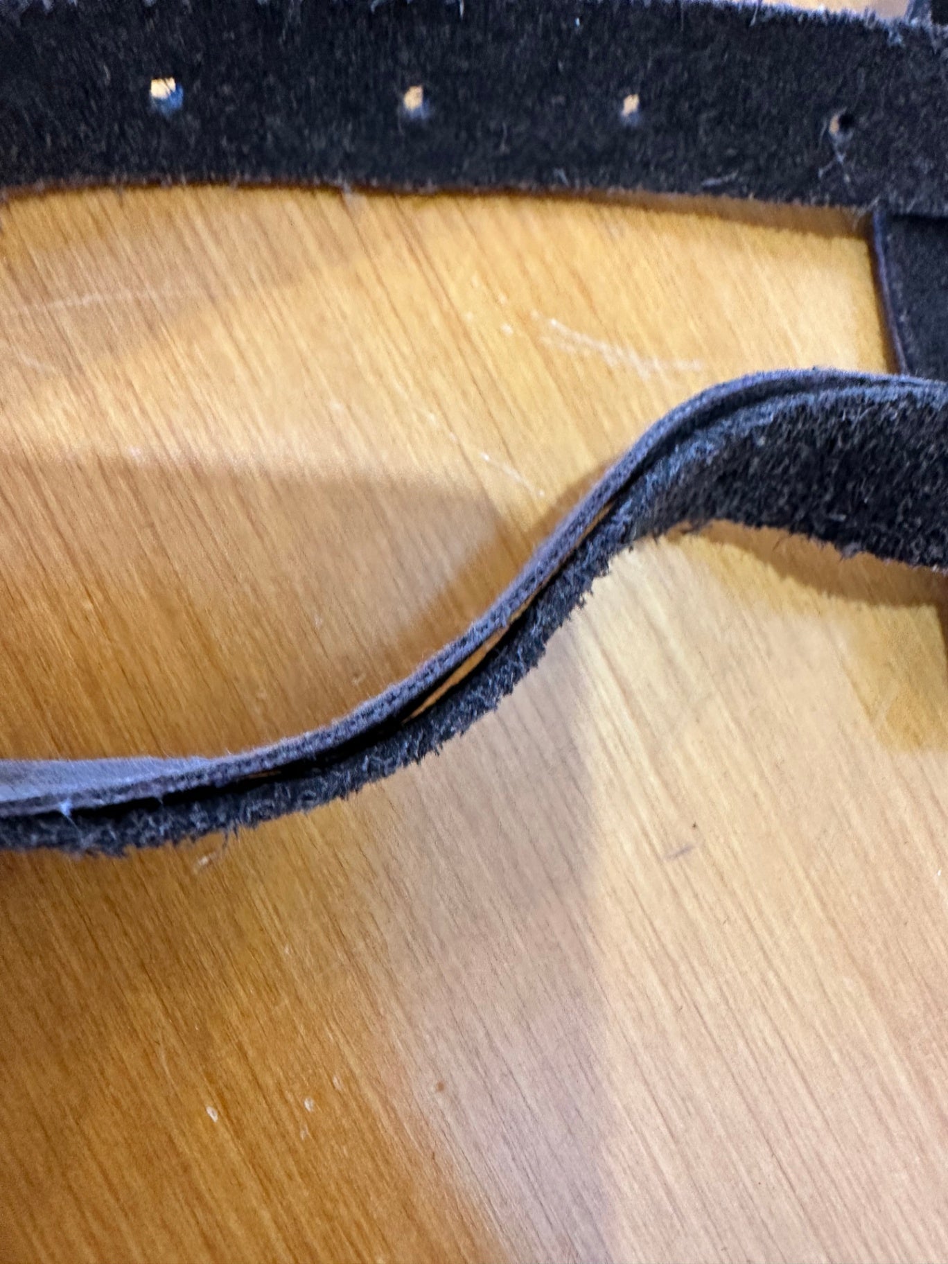 Vintage - Suede Dual-Buckle Belt - Medium - Brown