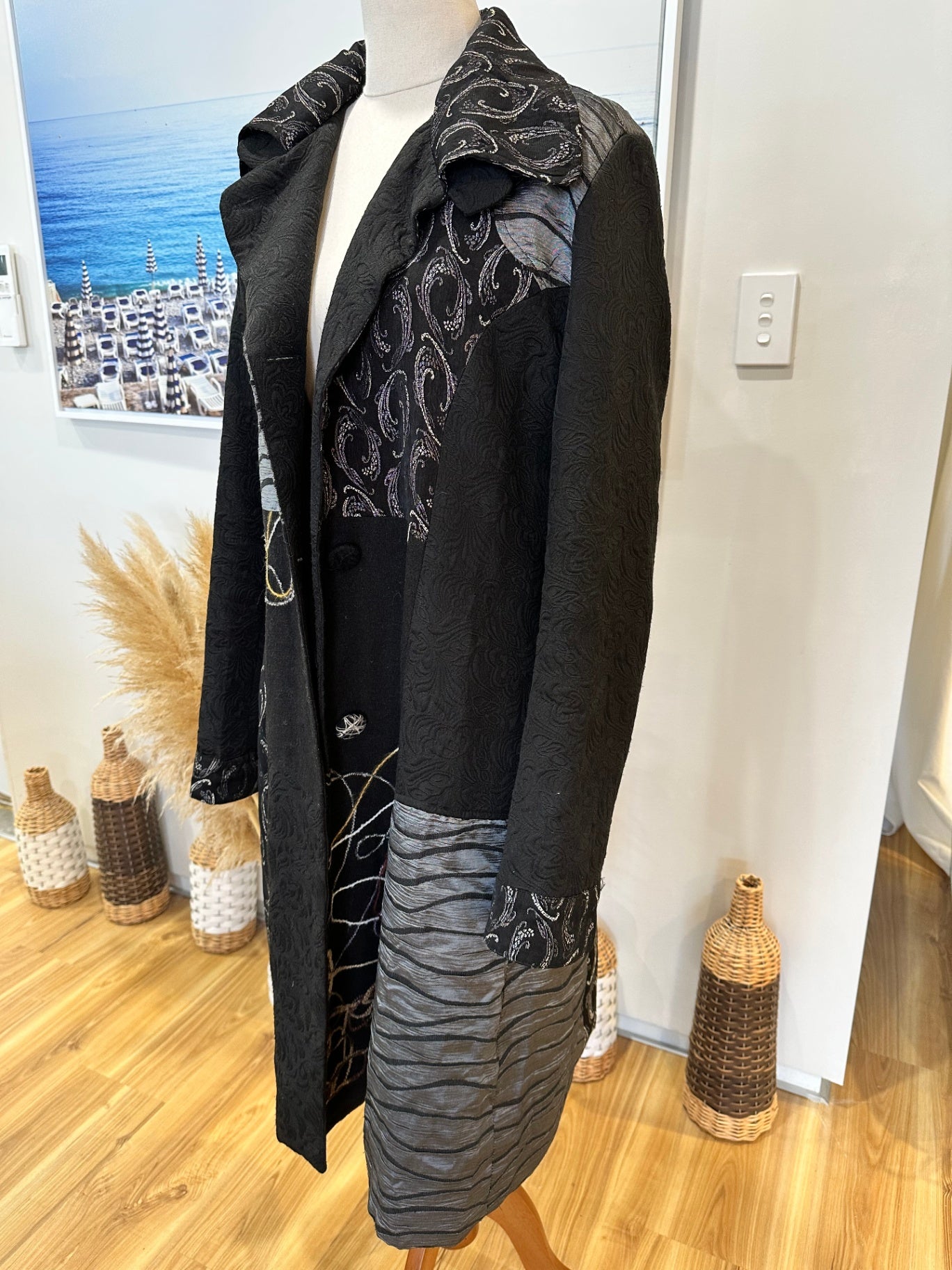 Cheer Jacket - Extra Large - Black with metallic detailing