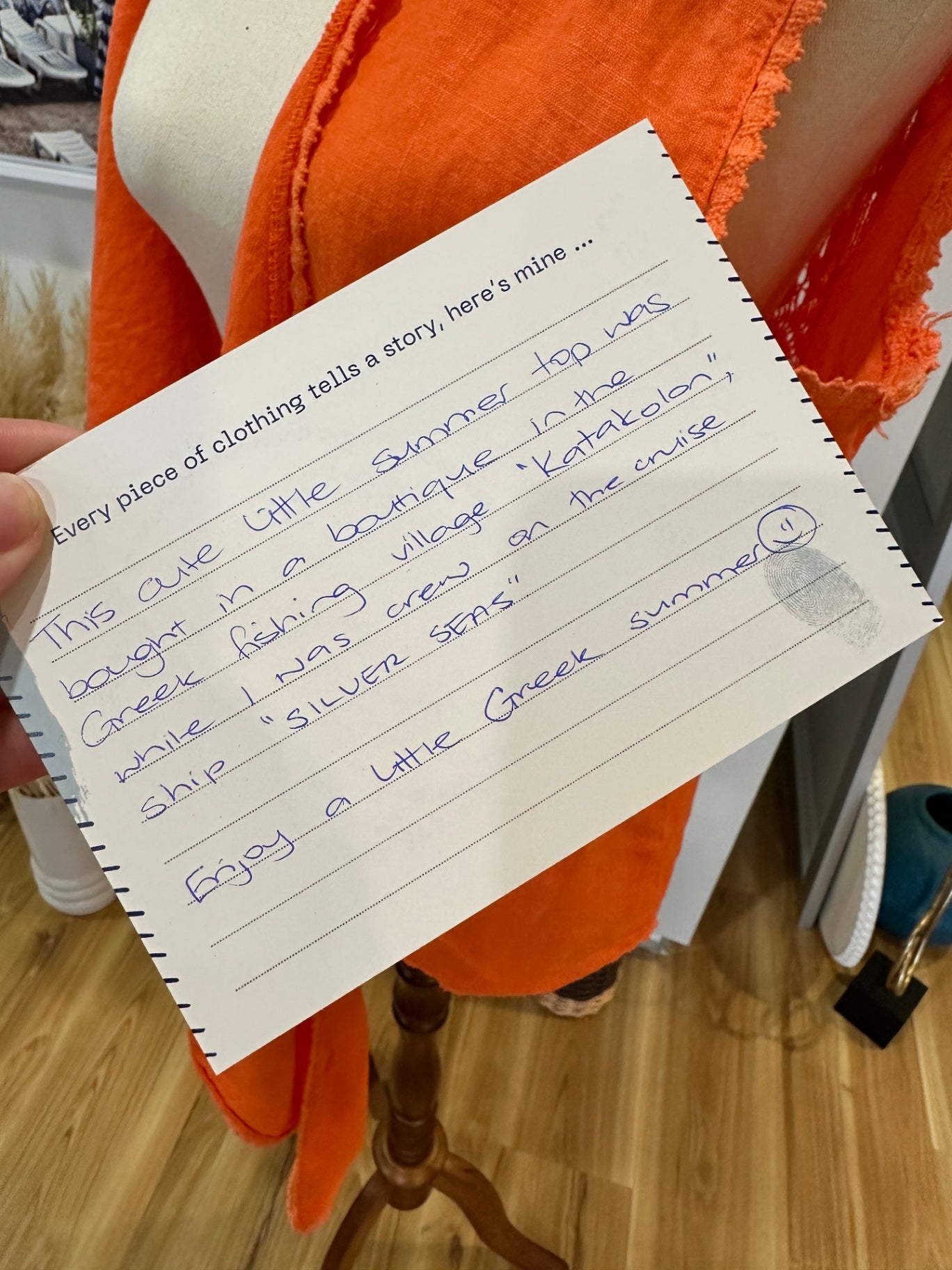 Del Soul - Orange Lace Bohemian Vest - Large