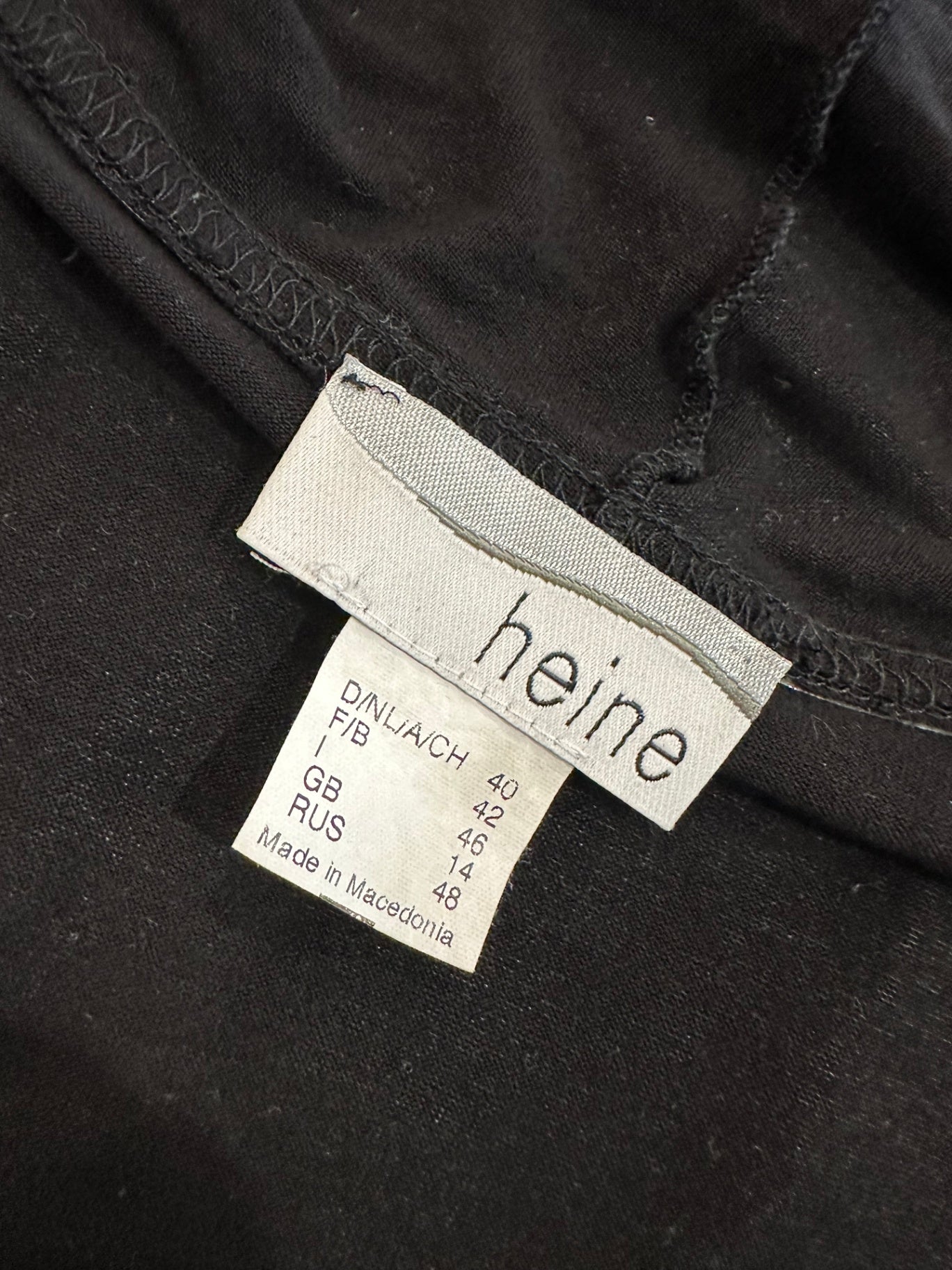 Heine Cardigan - Size 14 - Black / White / Grey