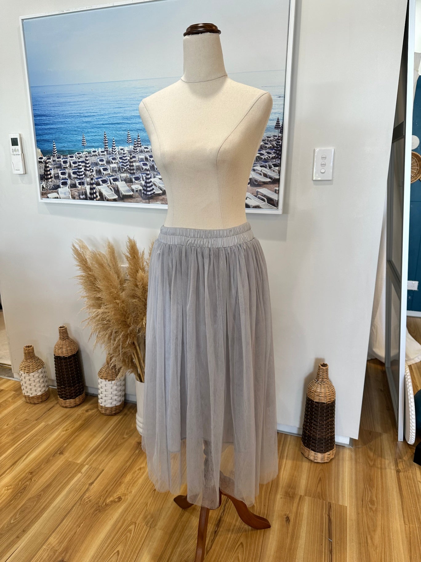 Tutu - Midi Skirt - Light grey