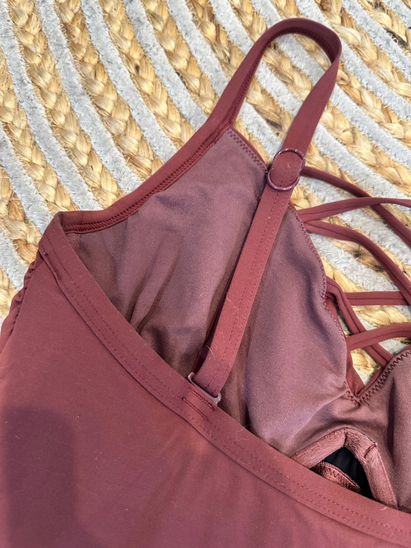 Seafolly - One Piece Swimsuit - Size 12 - Burgundy