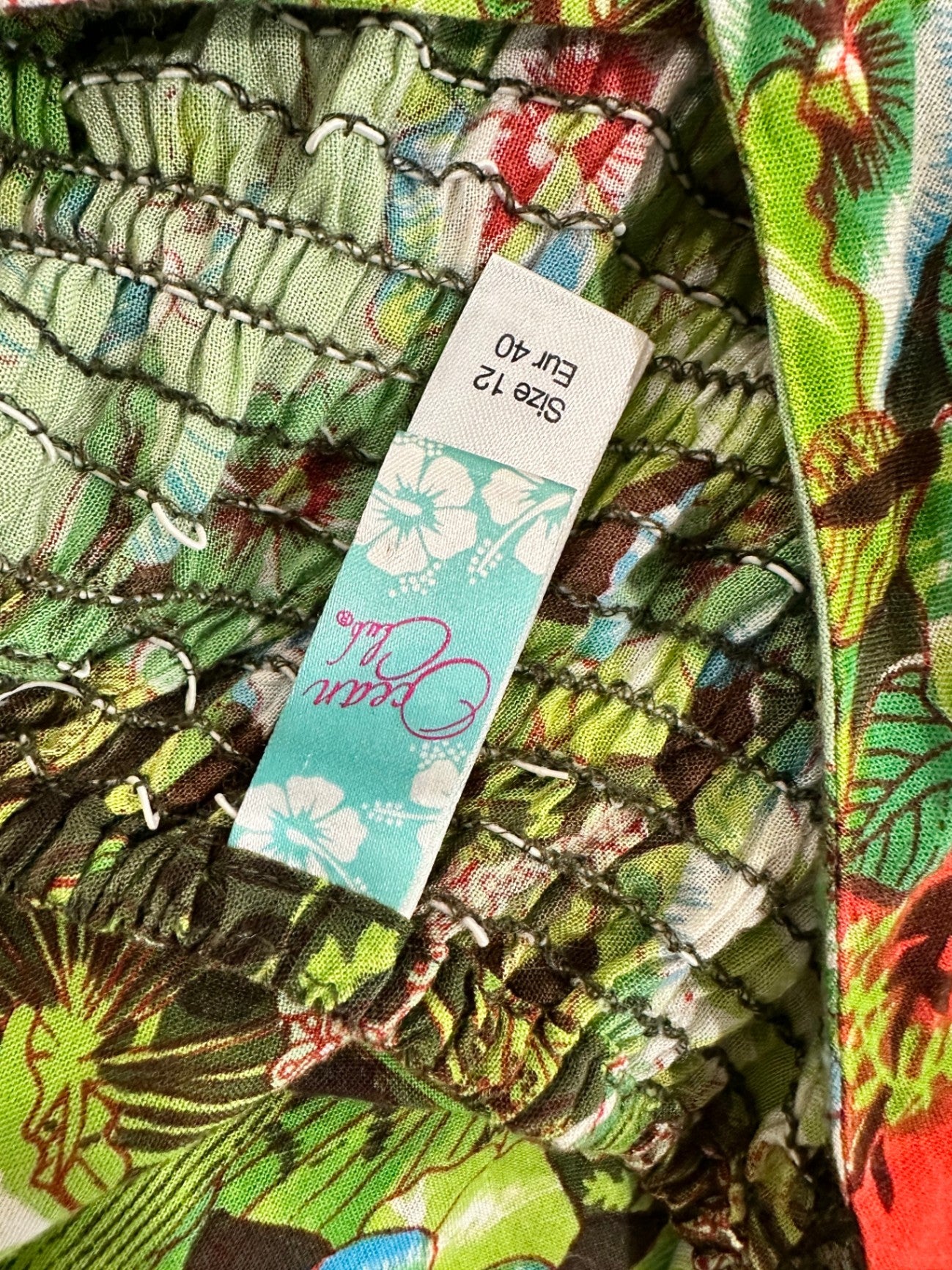 Ocean Club - Summer Dress - Size 12 - Tropical Tones