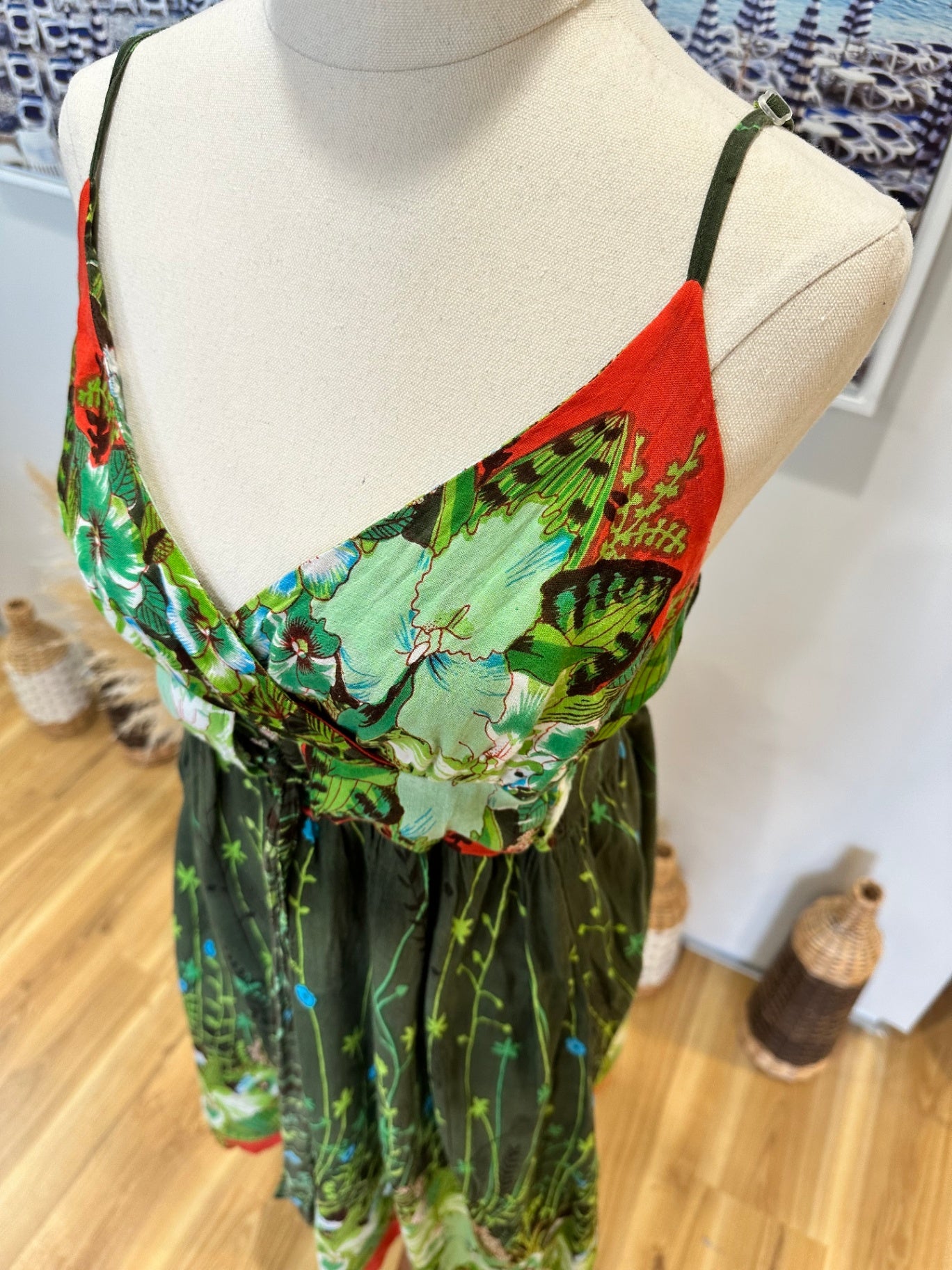 Ocean Club - Summer Dress - Size 12 - Tropical Tones