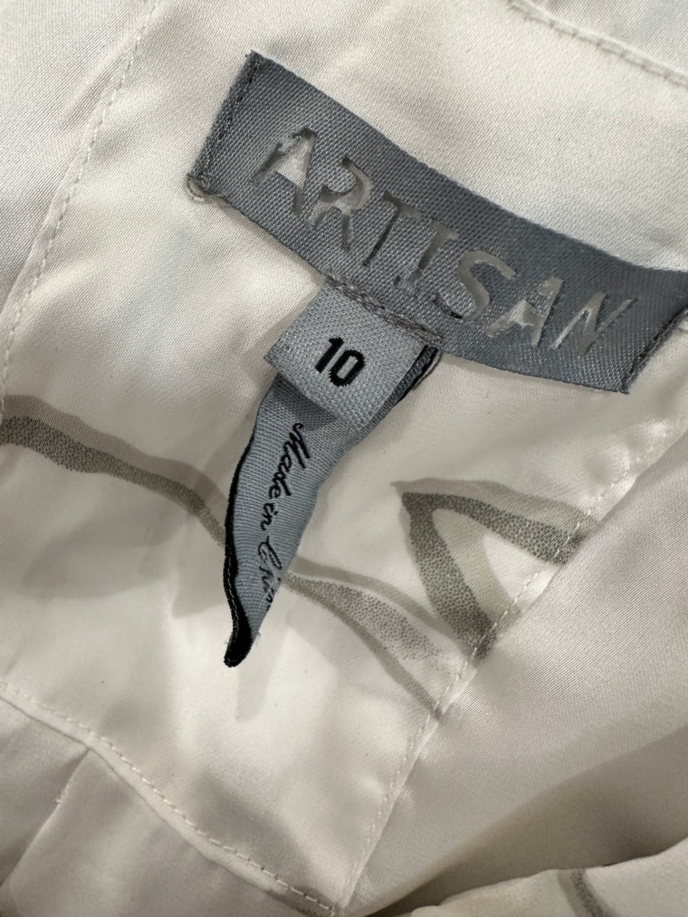 Artisan - Evening Jacket - Size 10 - White / Grey / Pink