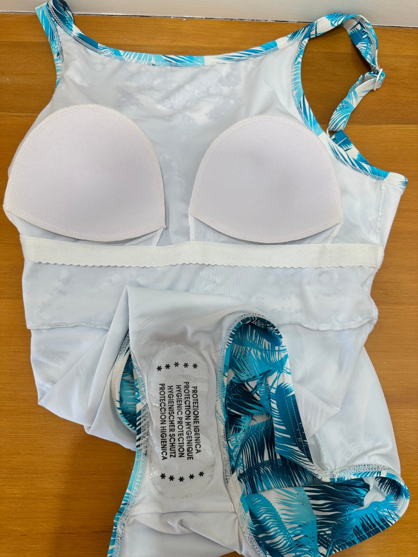 Quayside Swimsuit 12 Blue and White - New