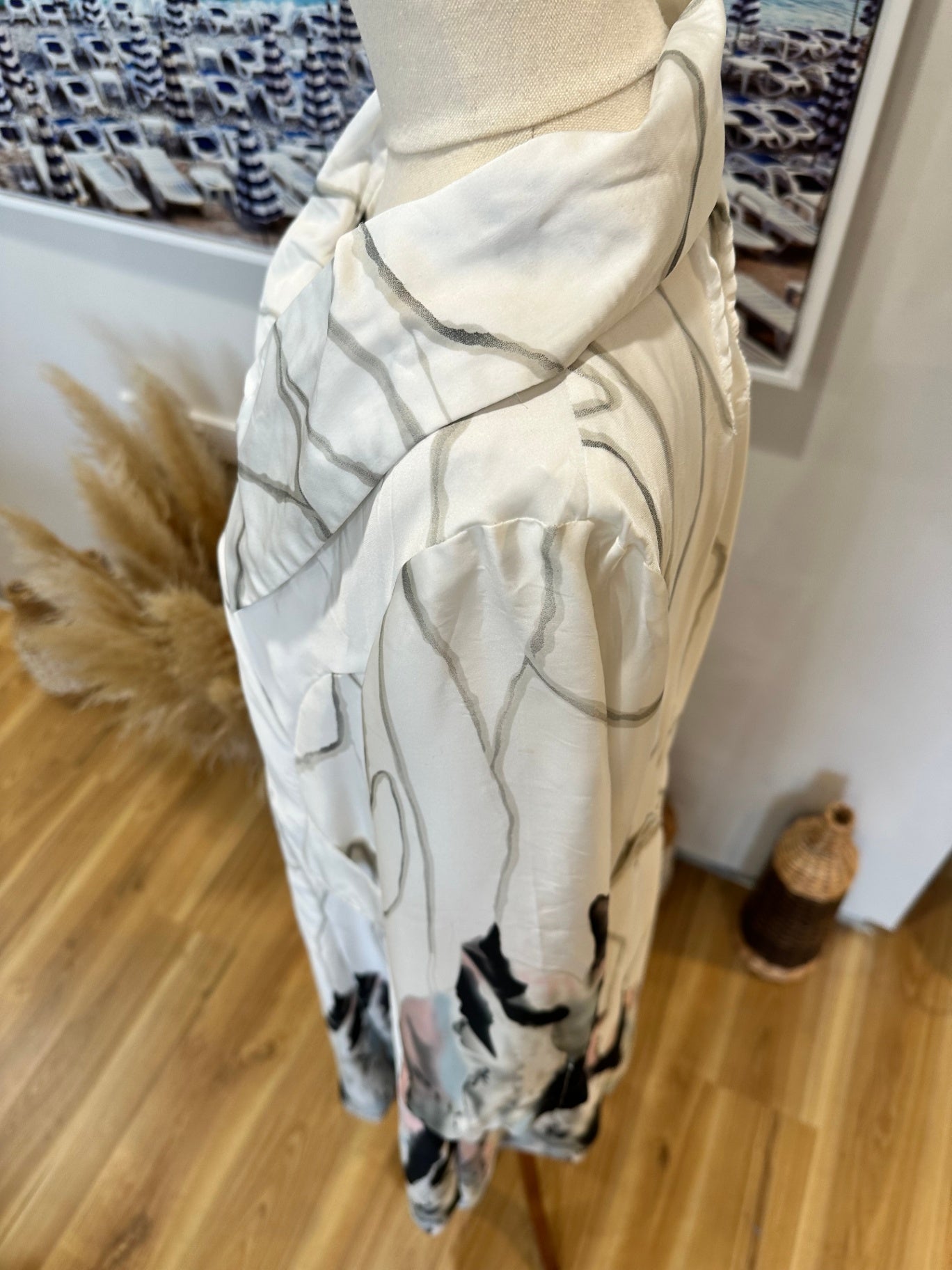 Artisan - Evening Jacket - Size 10 - White / Grey / Pink