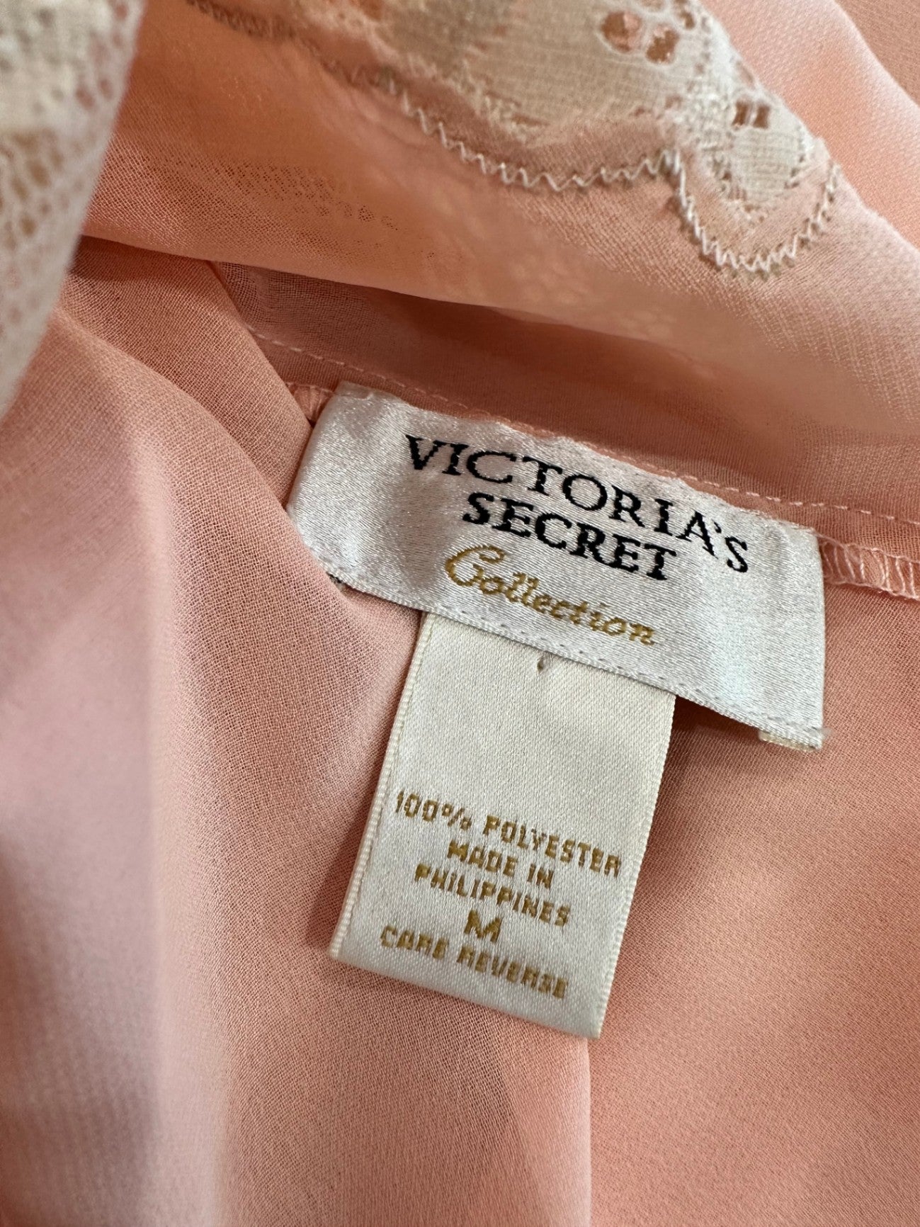 Victoria's Secret - Sleepwear Set - Medium - Peach / Pink