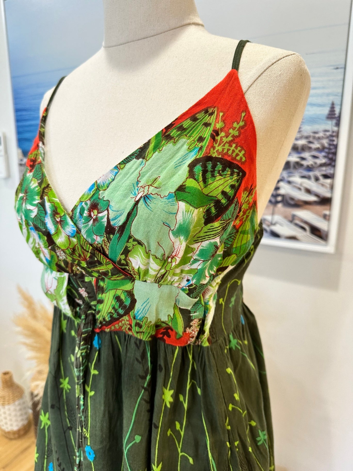 Ocean Club - Summer Dress - Size 12 - Tropical Tones