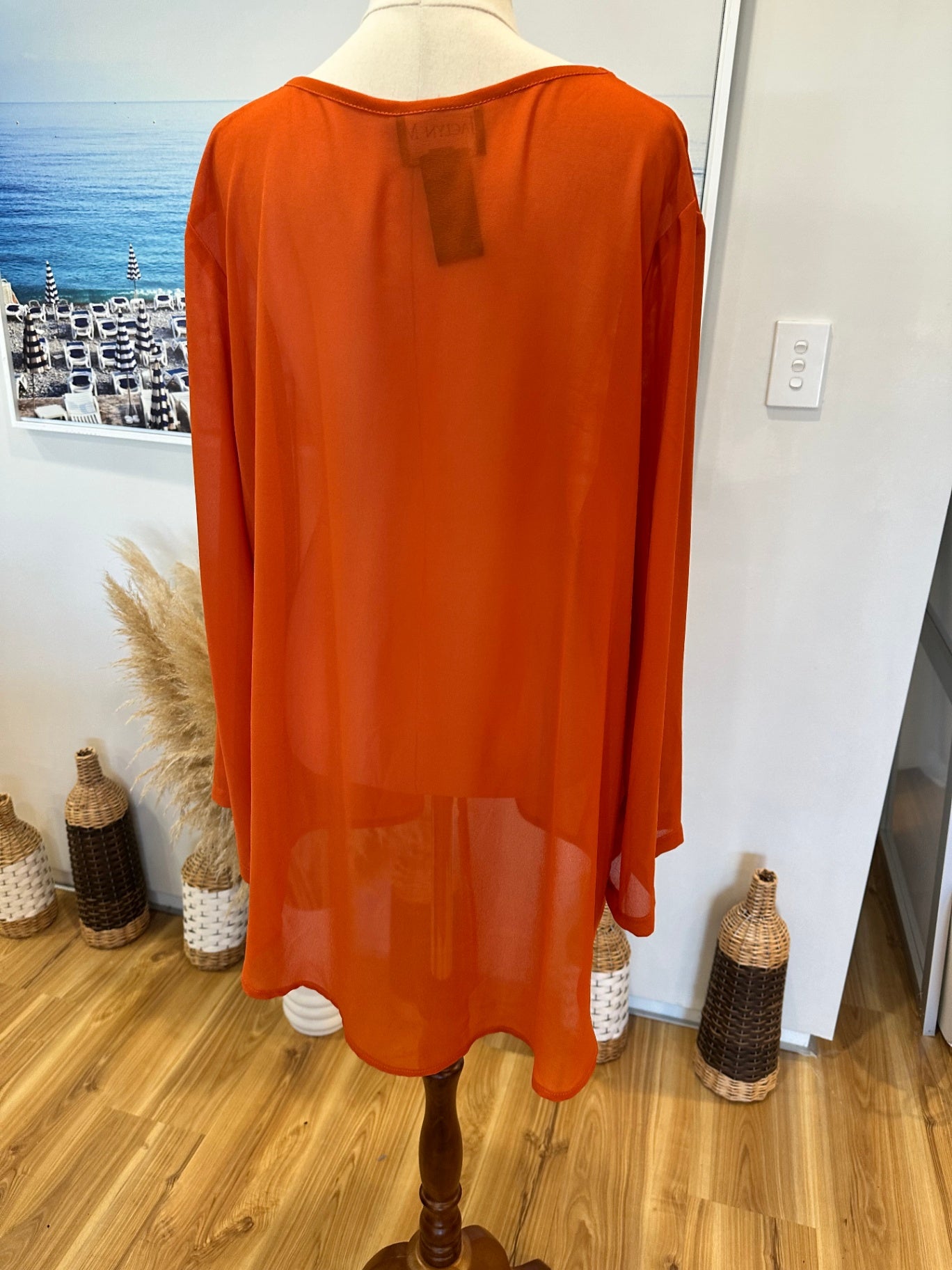 Jaclyn M - Made in New Zealand - Blouse - Size 18 - Orange