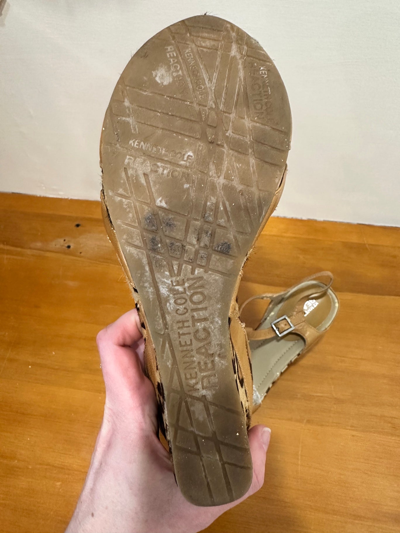 Kenneth Cole - Wedge Sandals - Size 8 - Animal Print