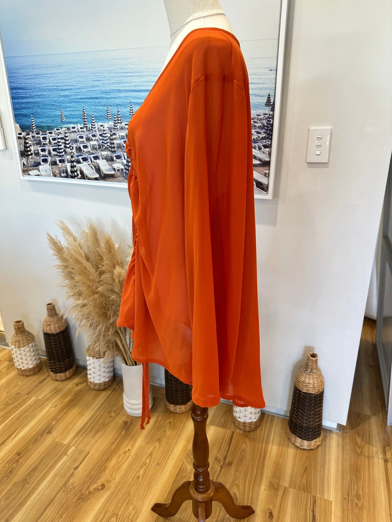 Jaclyn M - Made in New Zealand - Blouse - Size 18 - Orange