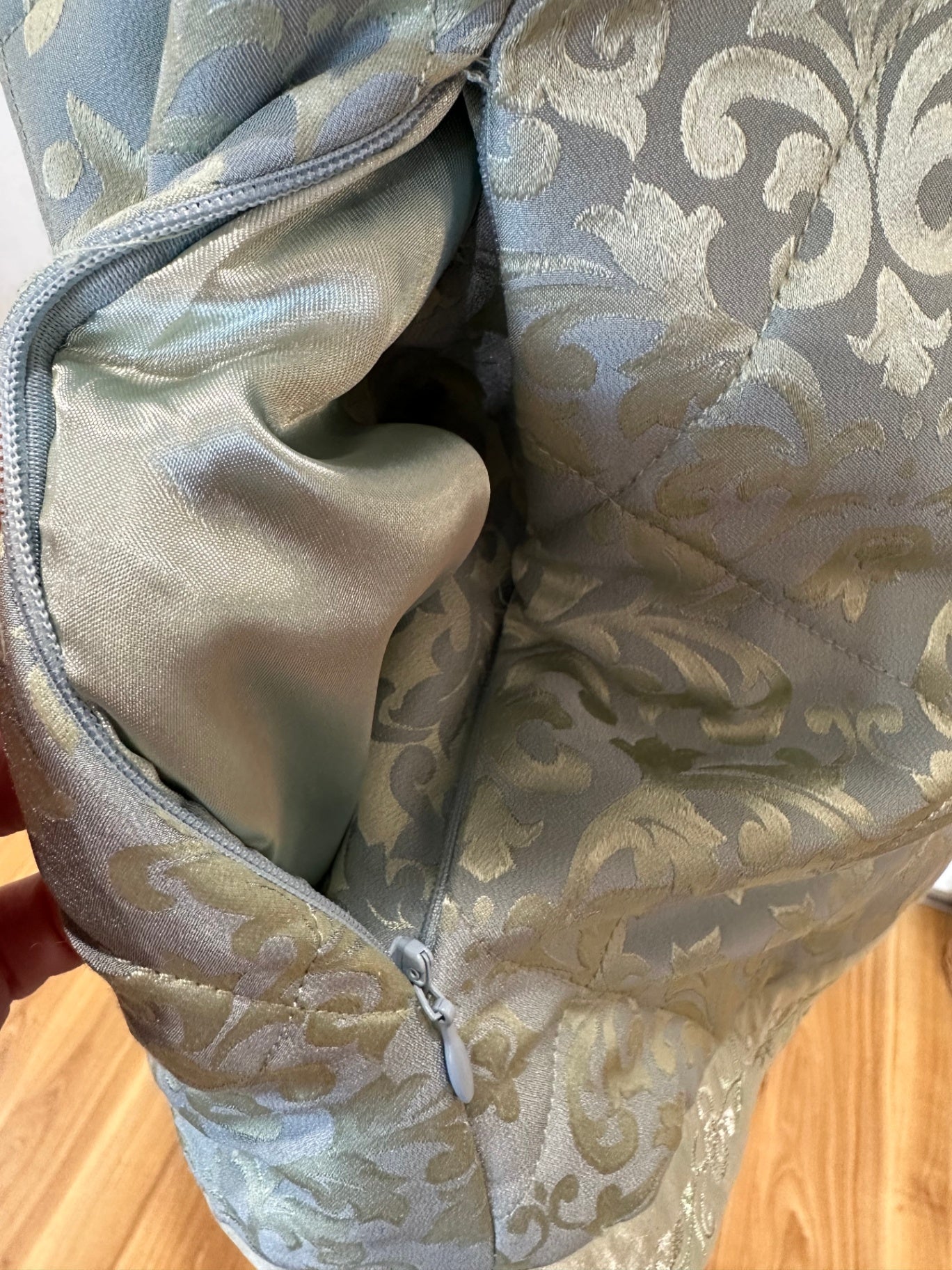 Vintage Vest - Small / Medium - Aqua (asian inspired)