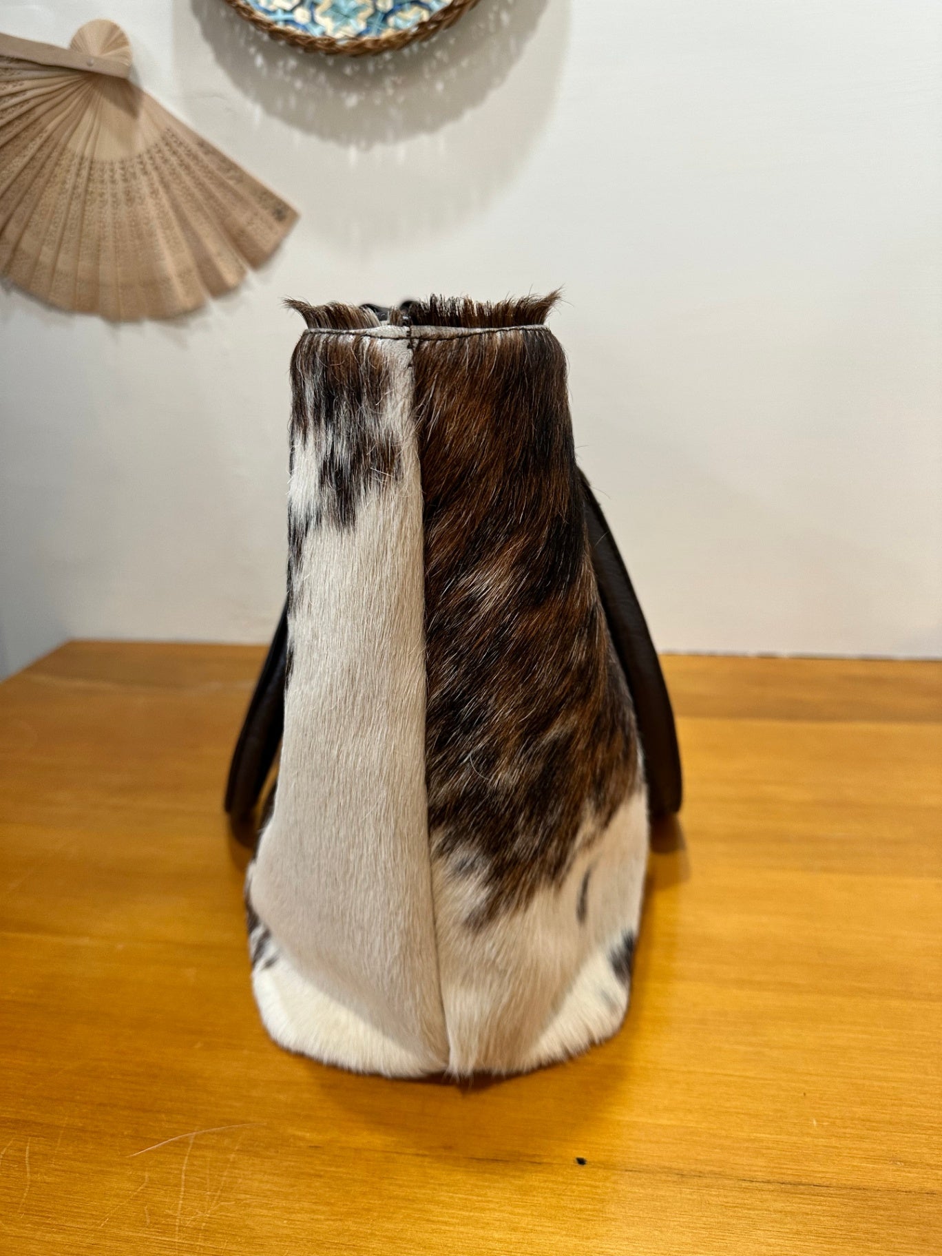 Vintage - Laptop Handbag - Brown, White, Black