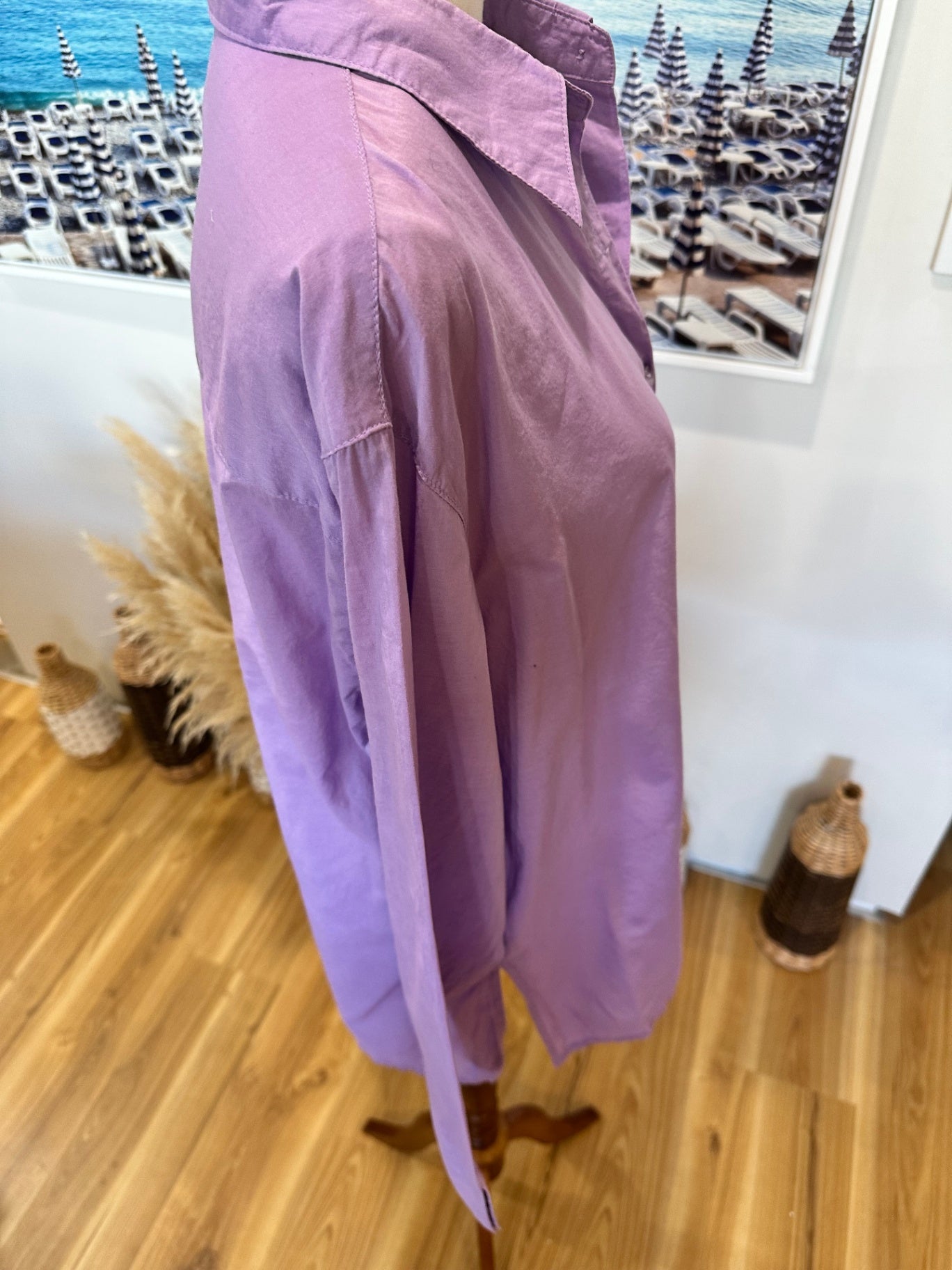 Capture - 100% Cotton Shirt - Size 16 - Lavender