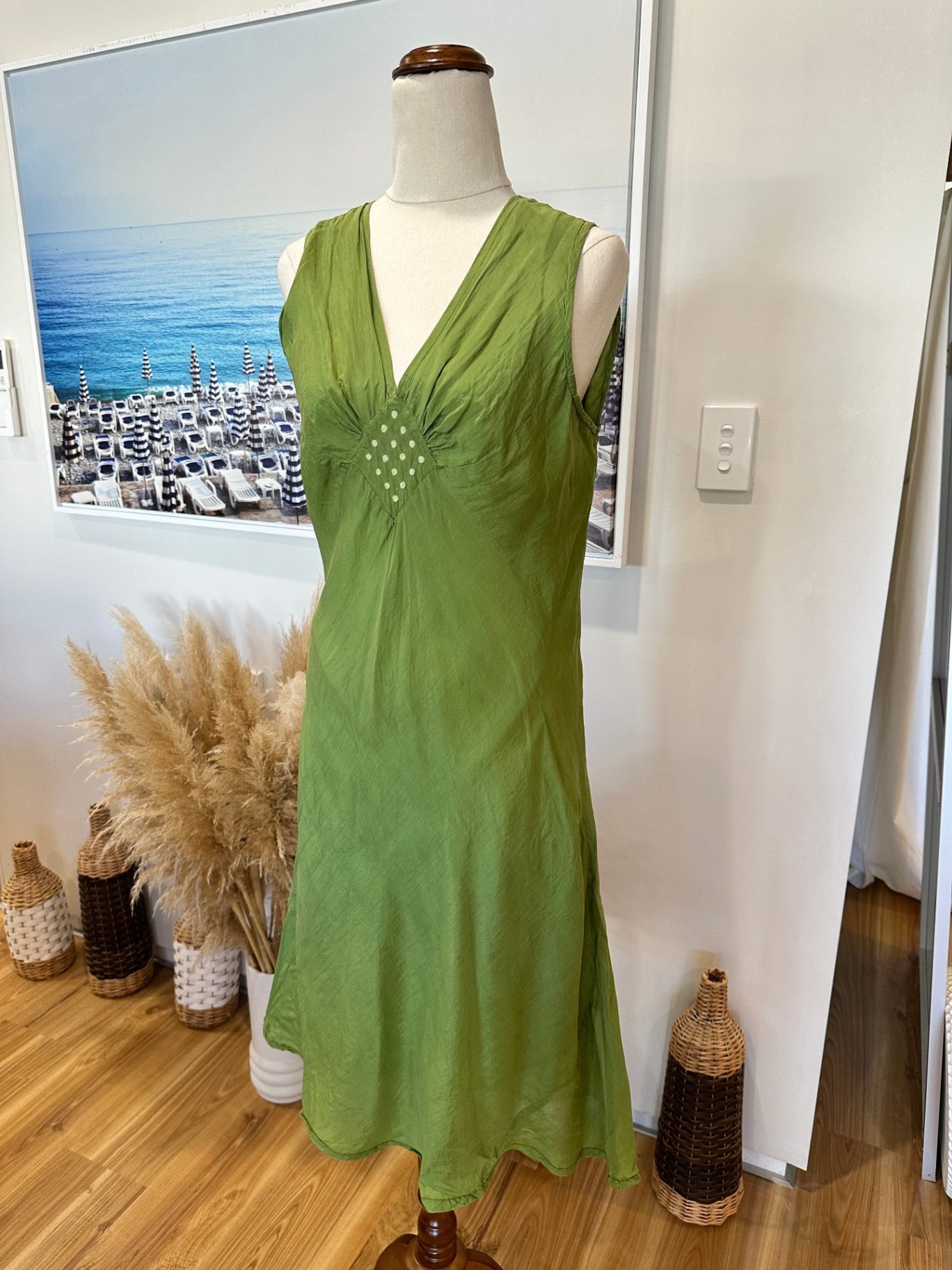 Made in Vietnam Dress - Small - Green