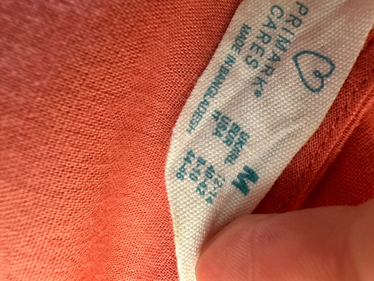 100% Linen - Coral Tank Top - Size 12