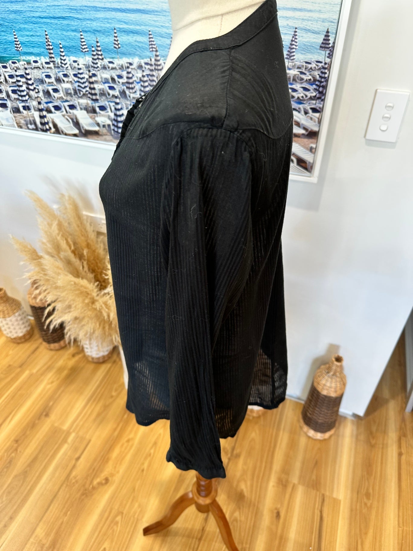 Volcom - Black Blouse - Extra Small / Small