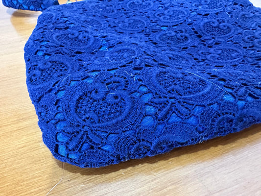 Vintage 50's / 60's - Lace Handbag - Blue