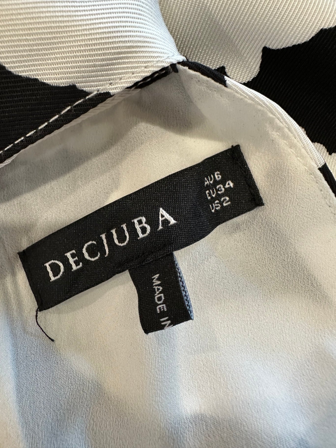 Decjuba - Dress - Size 6 - Black and White