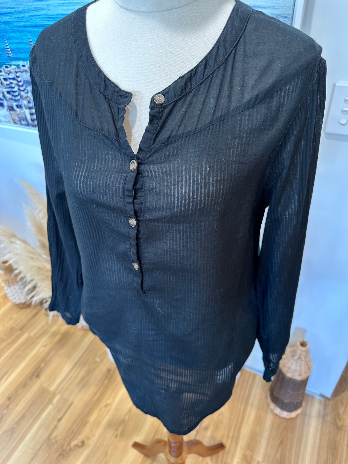 Volcom - Black Blouse - Extra Small / Small