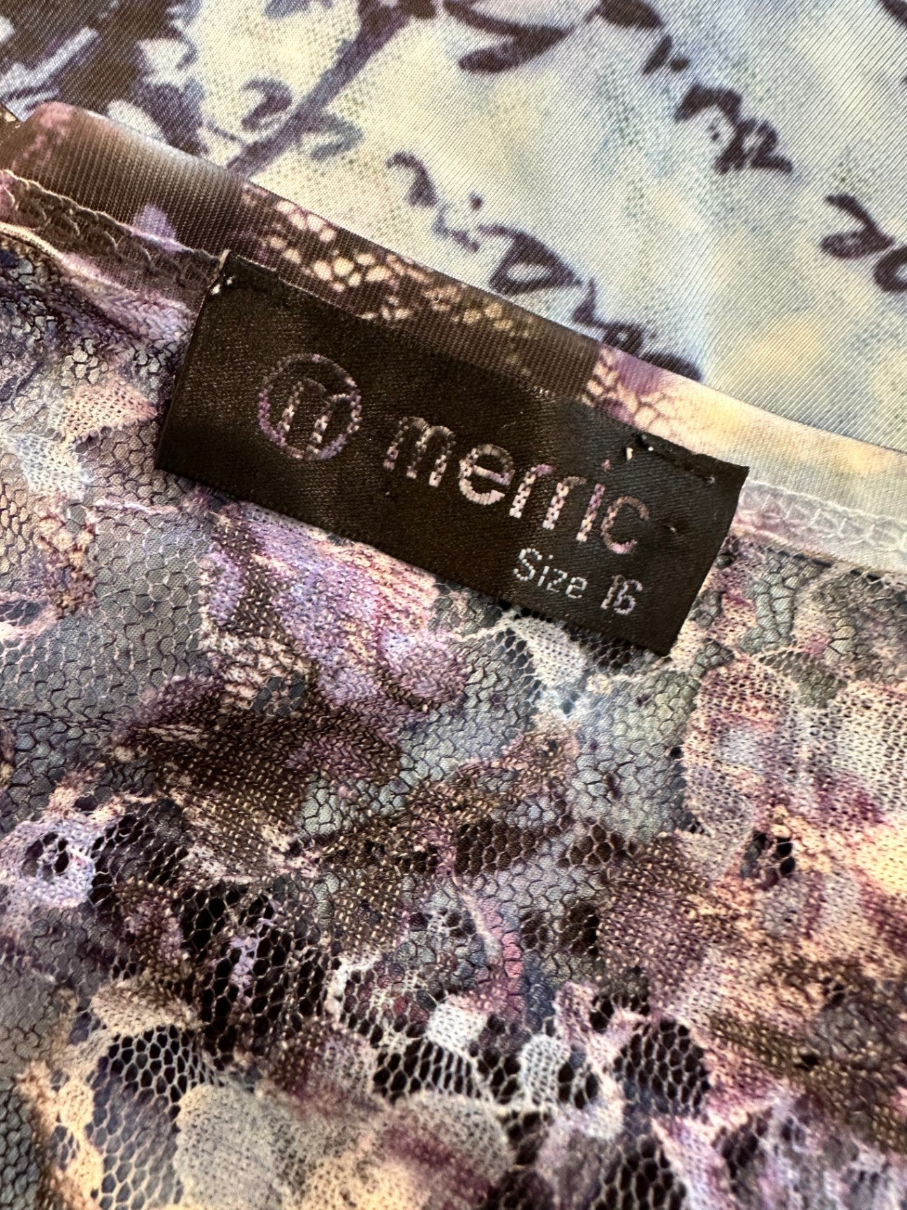 Merric Dress - Size 18 - Pastel Blue / Tie-Dye