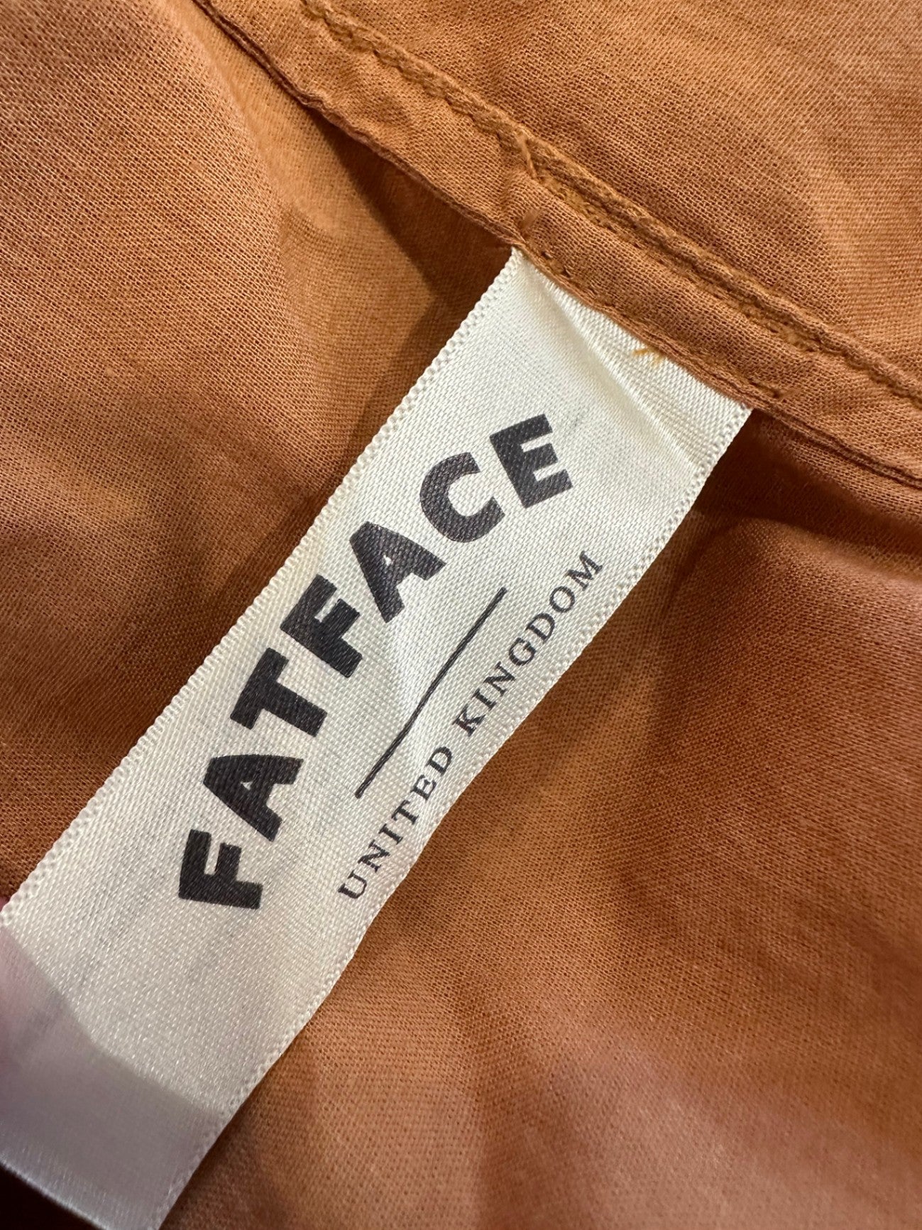 100% Cotton - Fat Face - Boho Dress - Size 10 - Brown