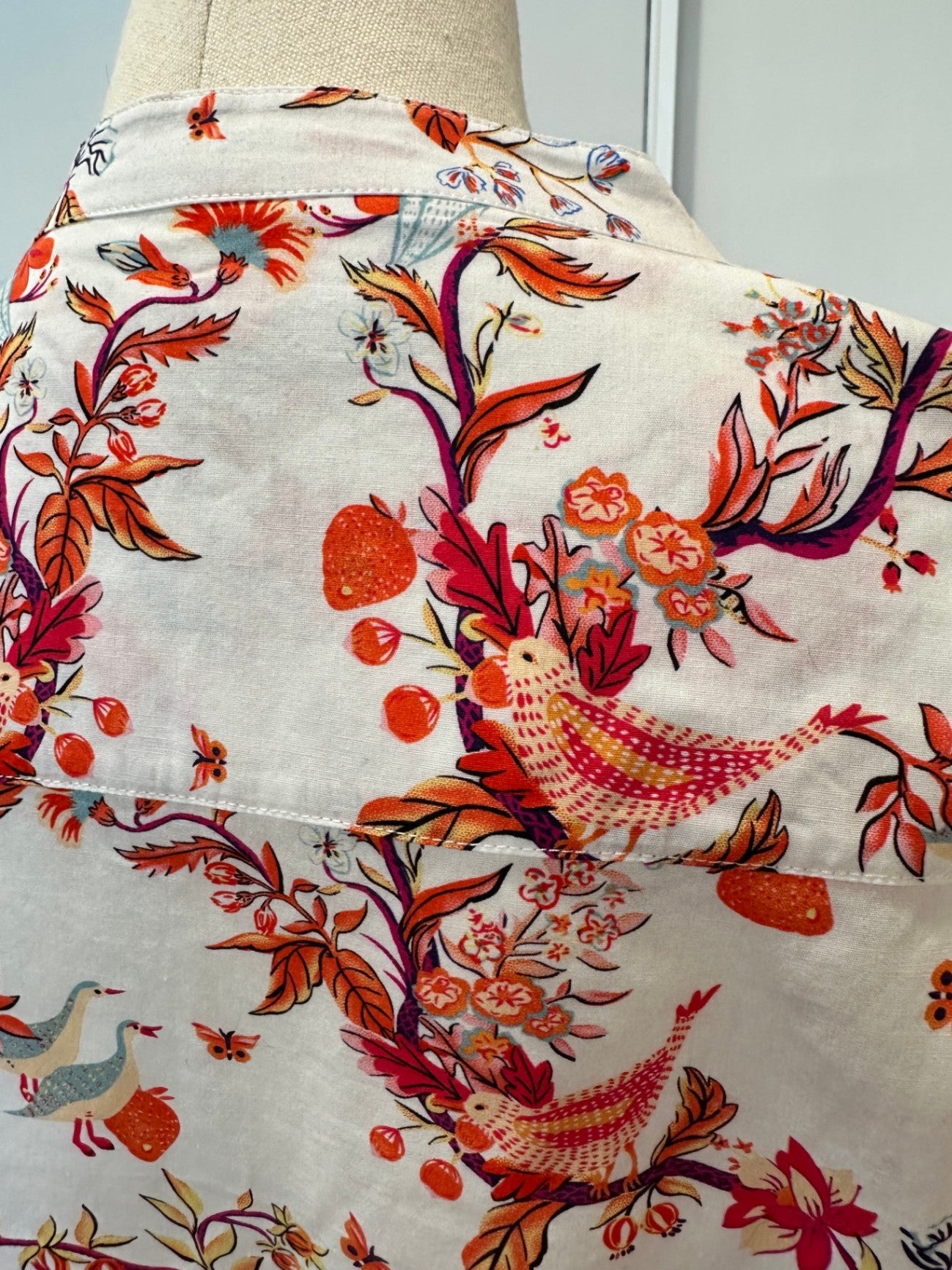 Joe Browns - Shirt w Bird Print - Size 14