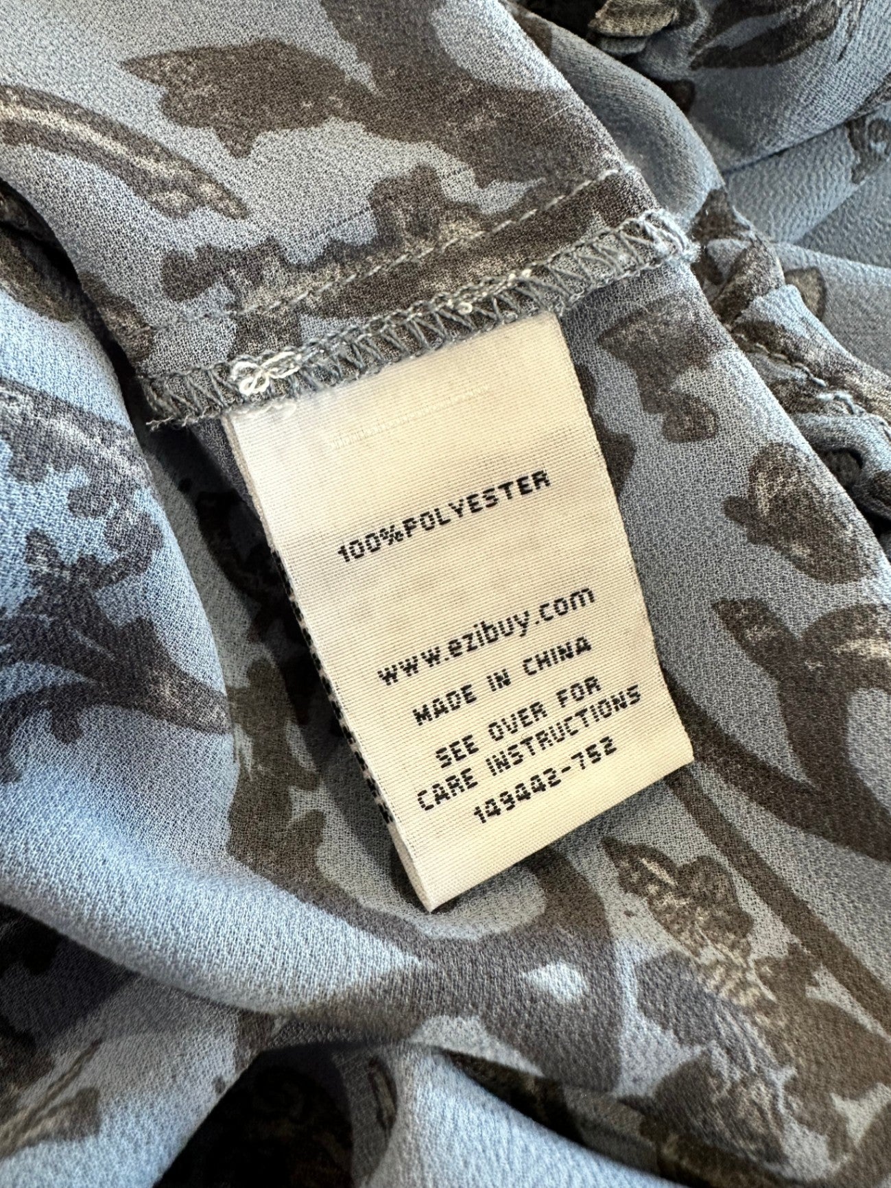 Heine - Bohemian Blouse - Large - Blue/Grey