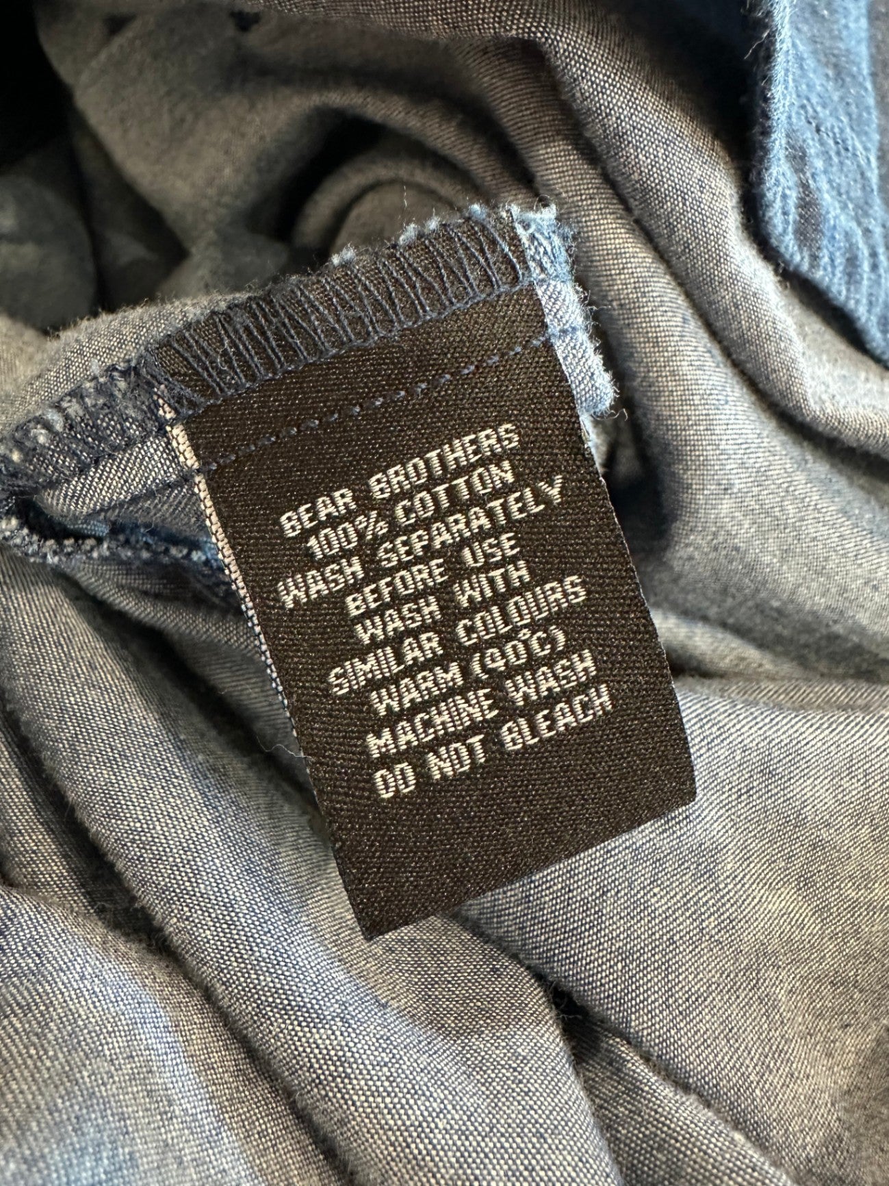 Bear Brothers - 100% Cotton - Denim Dress - Medium