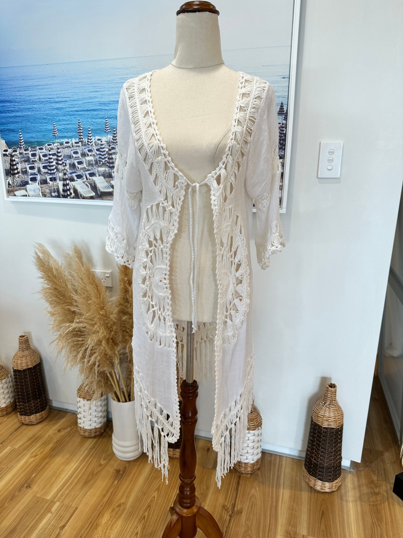 Crochet Kaftan - Off White