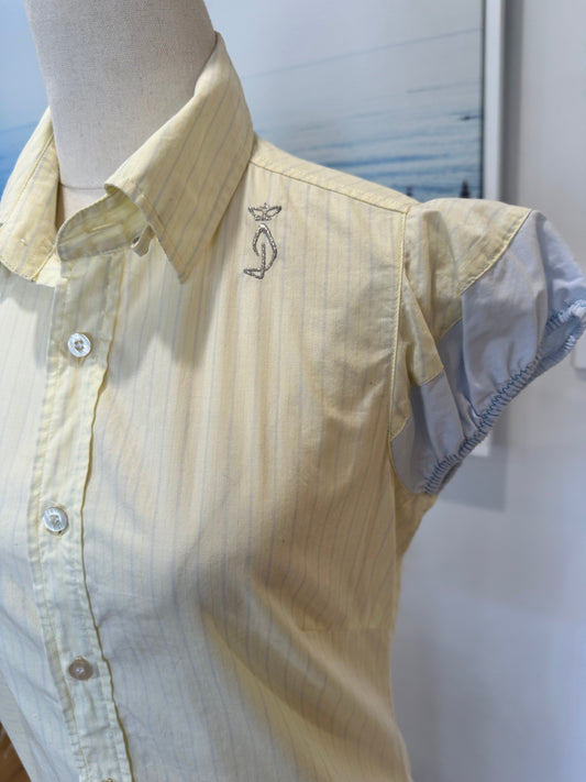 Vintage Y2K Diesel - Shirt - Extra Small / Small - Yellow