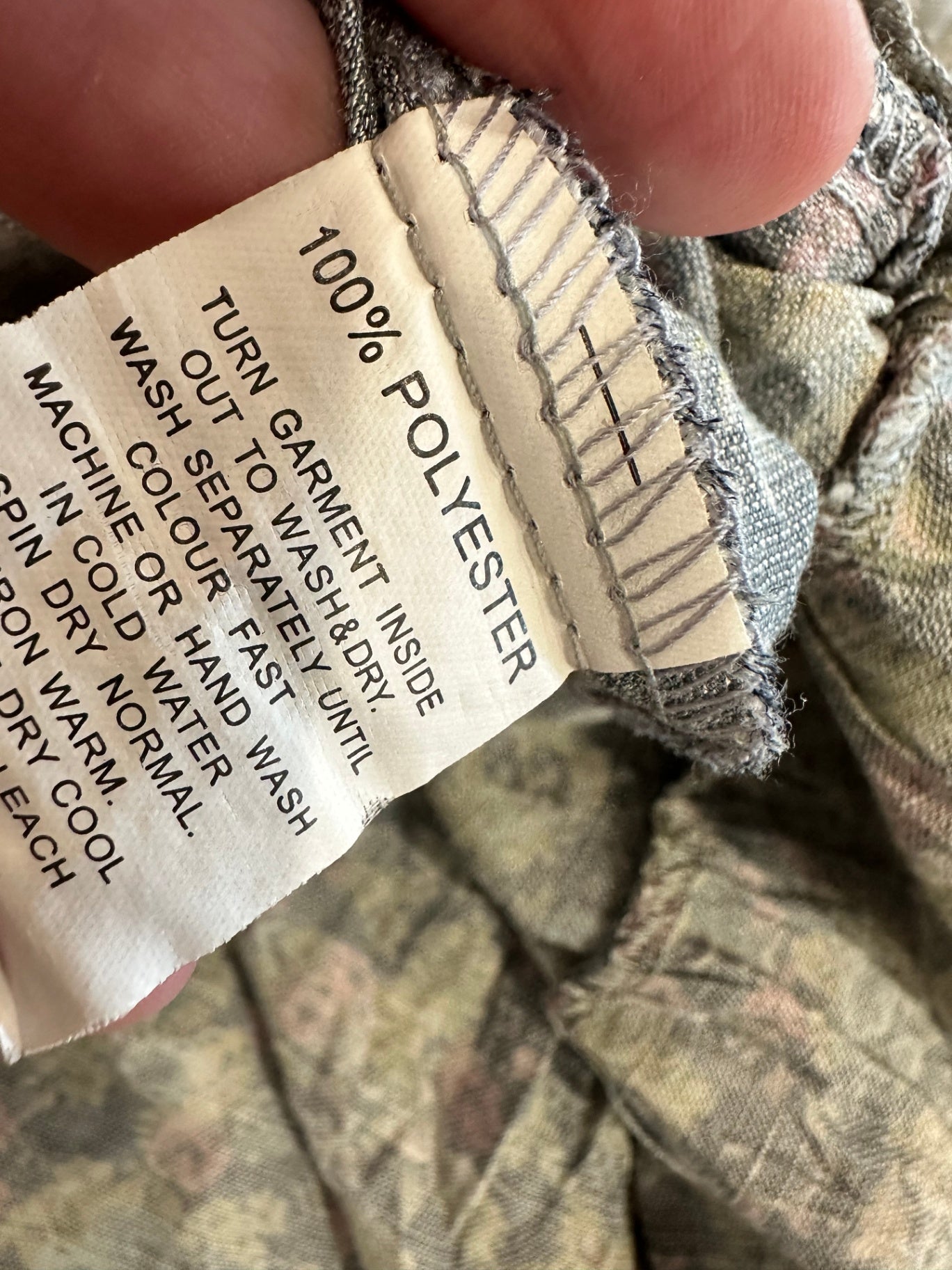 Merric Dress - Size 12 - Grey with pink and white floral pattern