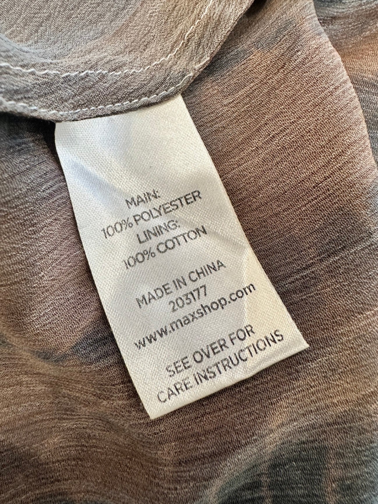 Max - Maxi Dress - Size 6 - Mixed shades of black, white, grey, and brown