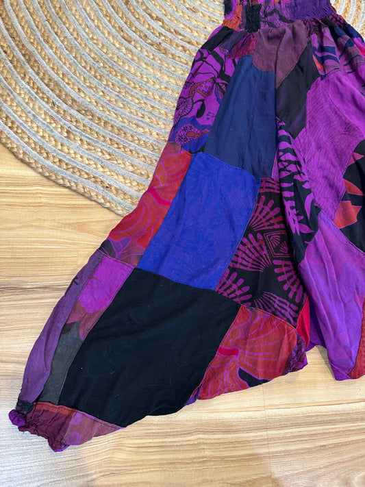 Funky Boho Pants - One Size - Purple, Red, Black