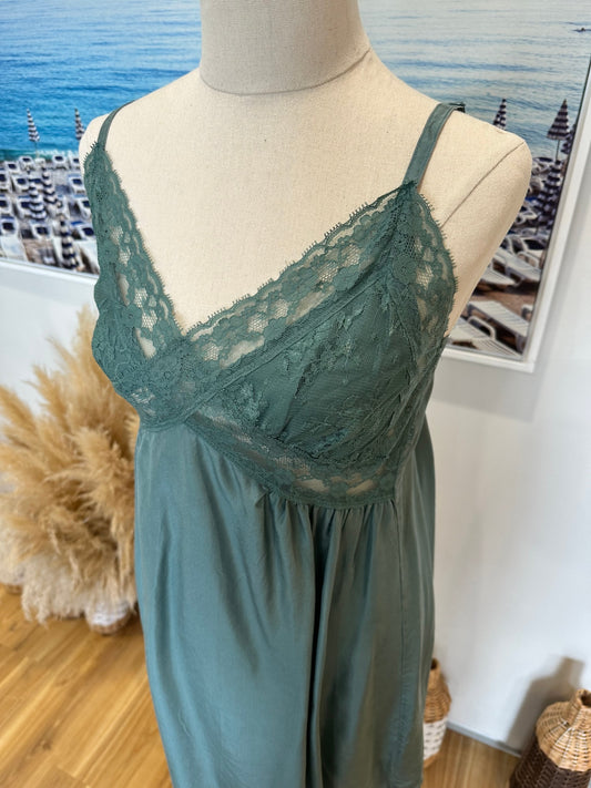Dainty Green Camisole Dress - Small