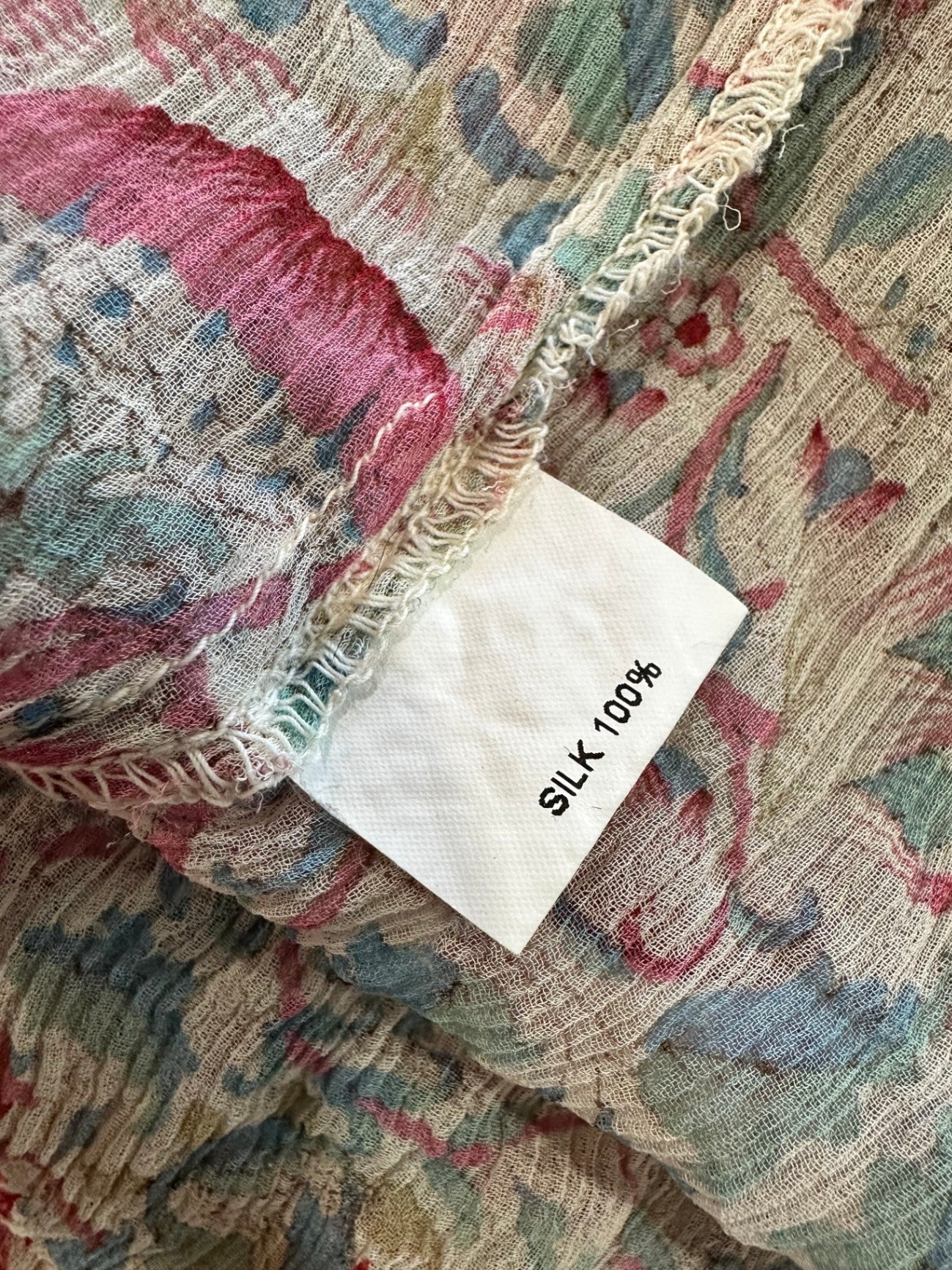 Moss - 100% Silk Blouse - Small / Medium