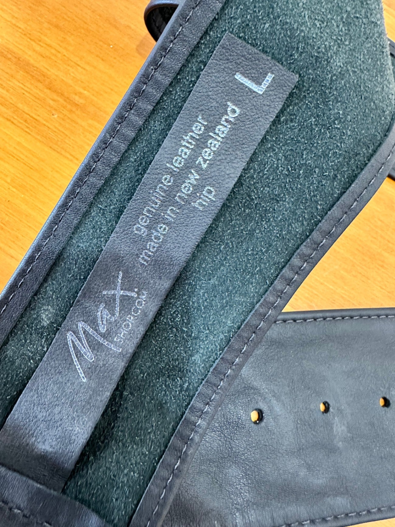 Max - Leather Belt - Large - Black