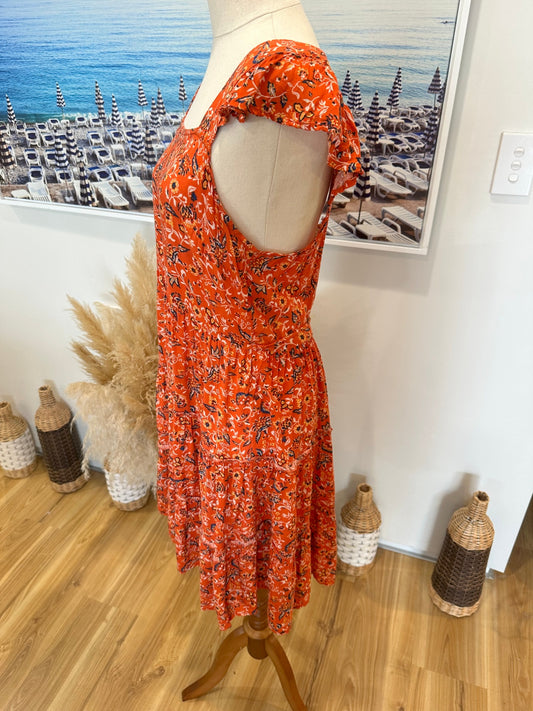Band of Gypsies - Summer Dress - Size 10 - Orange