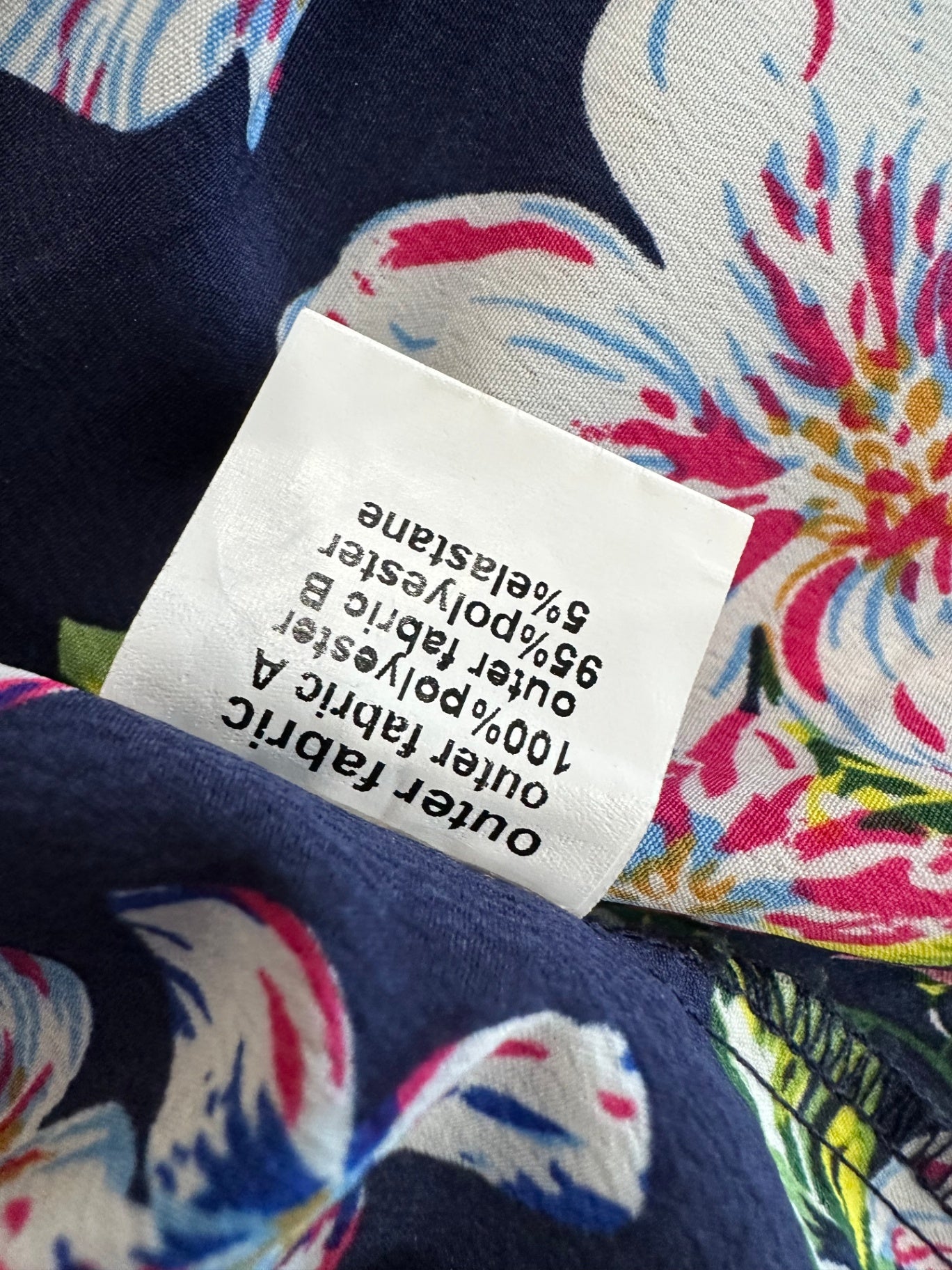 Stella Royal Blouse - Size 4 - Dark blue + Pink