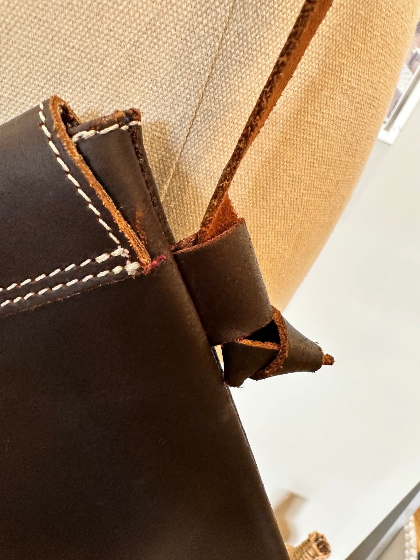 Horse Embossed - Small Brown Leather Handbag