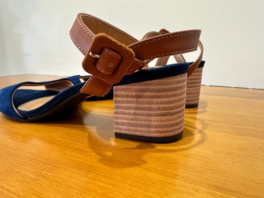 Vizzano - Sandals - Size EU38 - Navy blue and brown