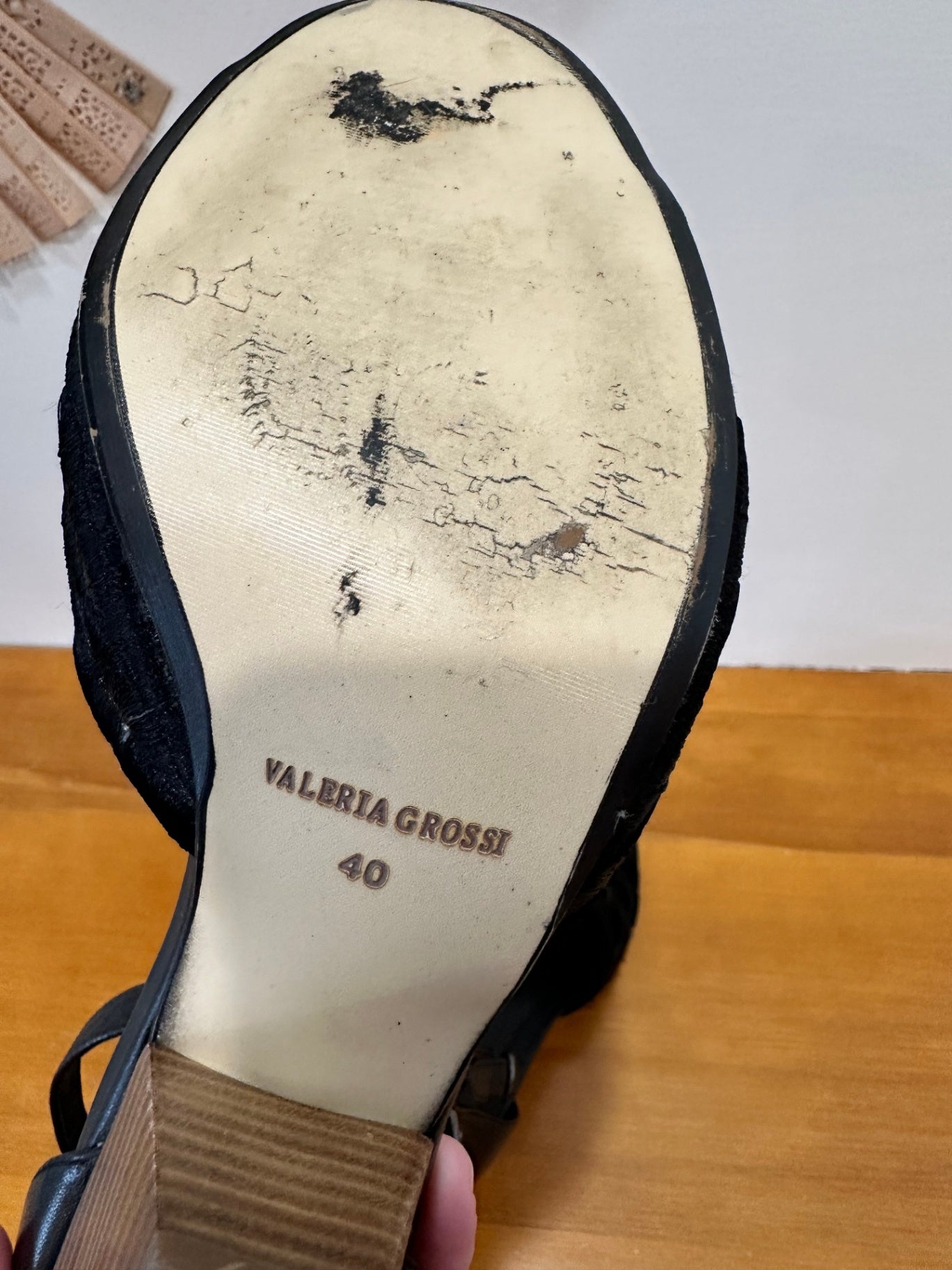 Vizzano - Sandals - Size EU38 - Navy blue and brown