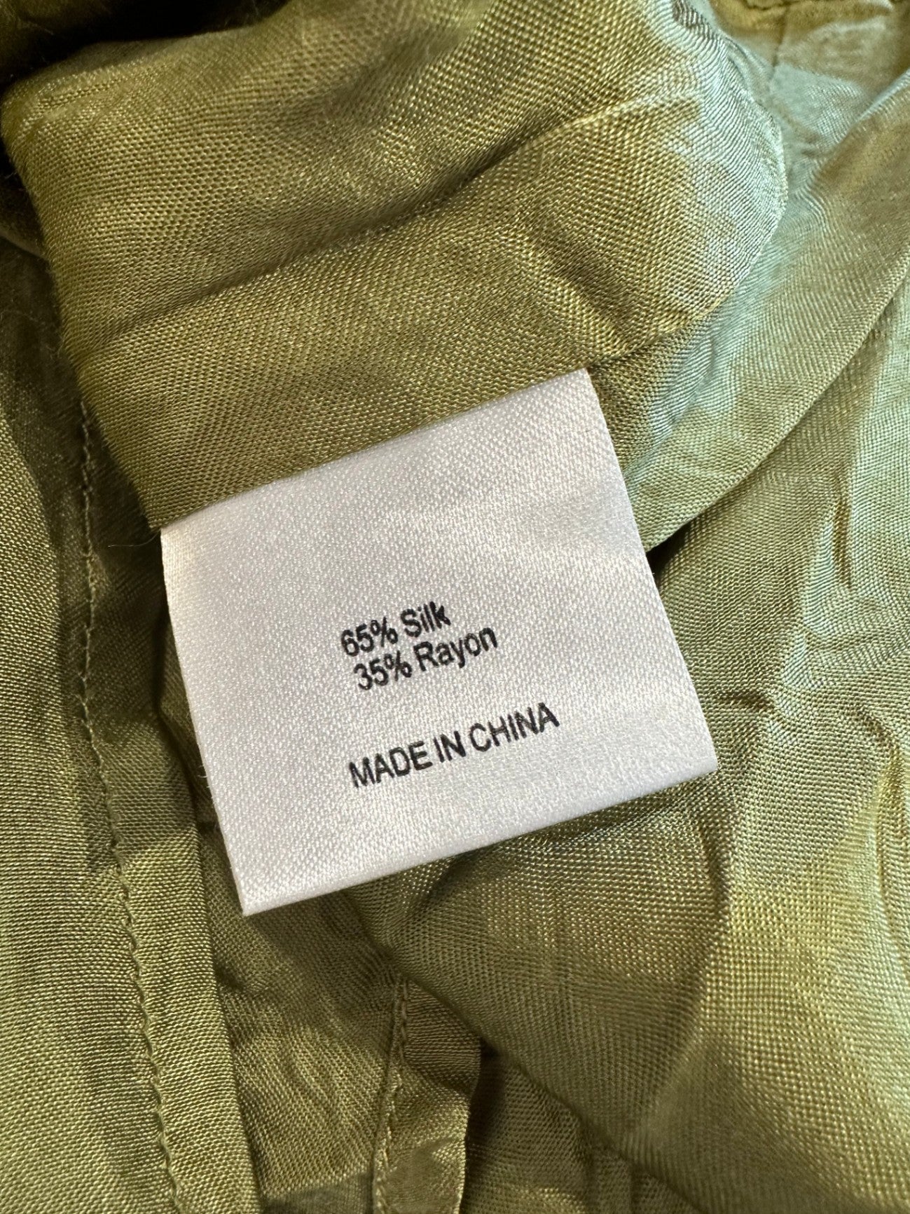 Artisan - Silk Blend Dress - Size 14 - Olive green