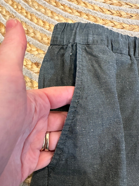 JNBY Skirt - Linen Blend - Extra Large Dark blue